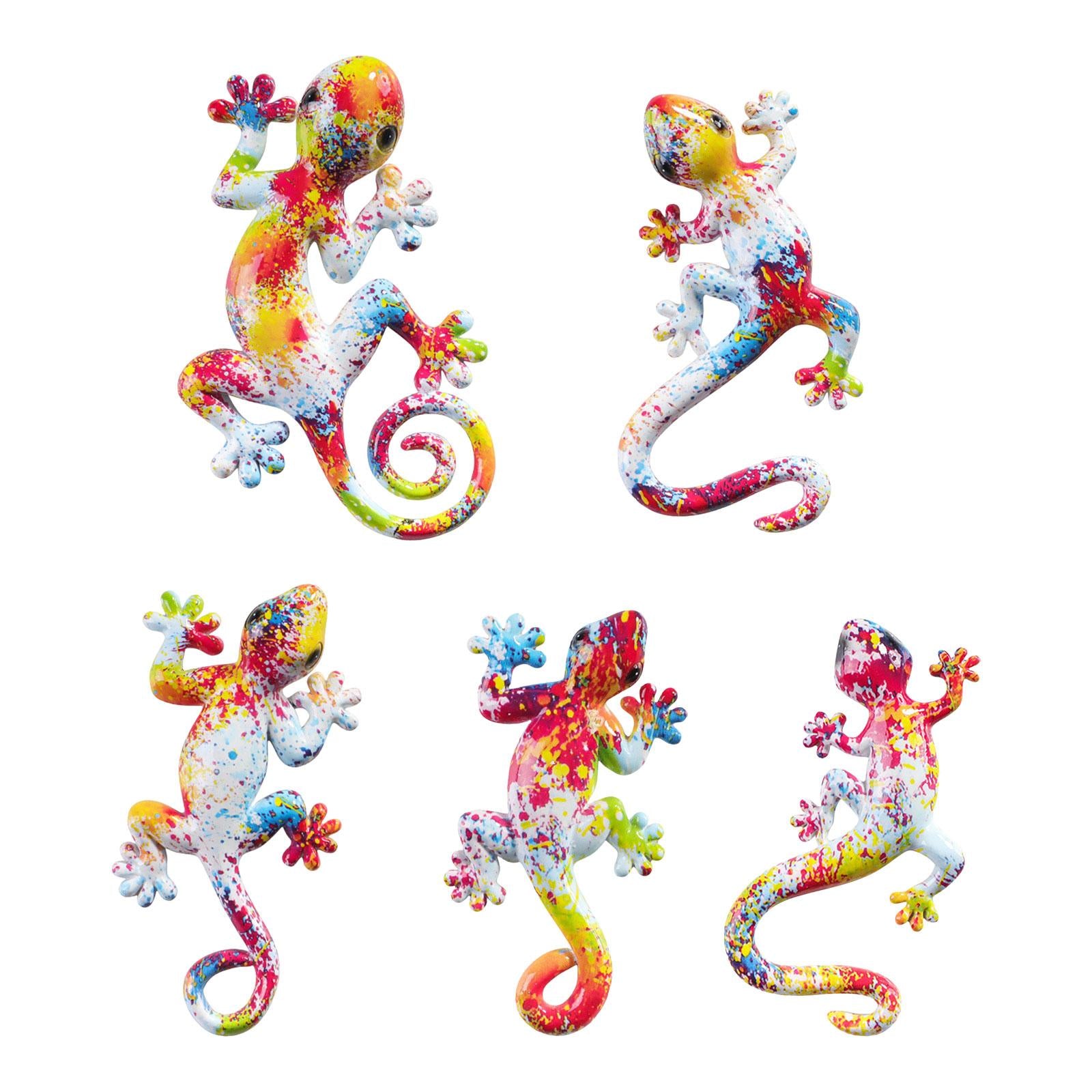 Gecko Wall Art Decor Gecko Wall Sculpture for Home Living Room Indoor Hook 19.5x12.5x3.7cm