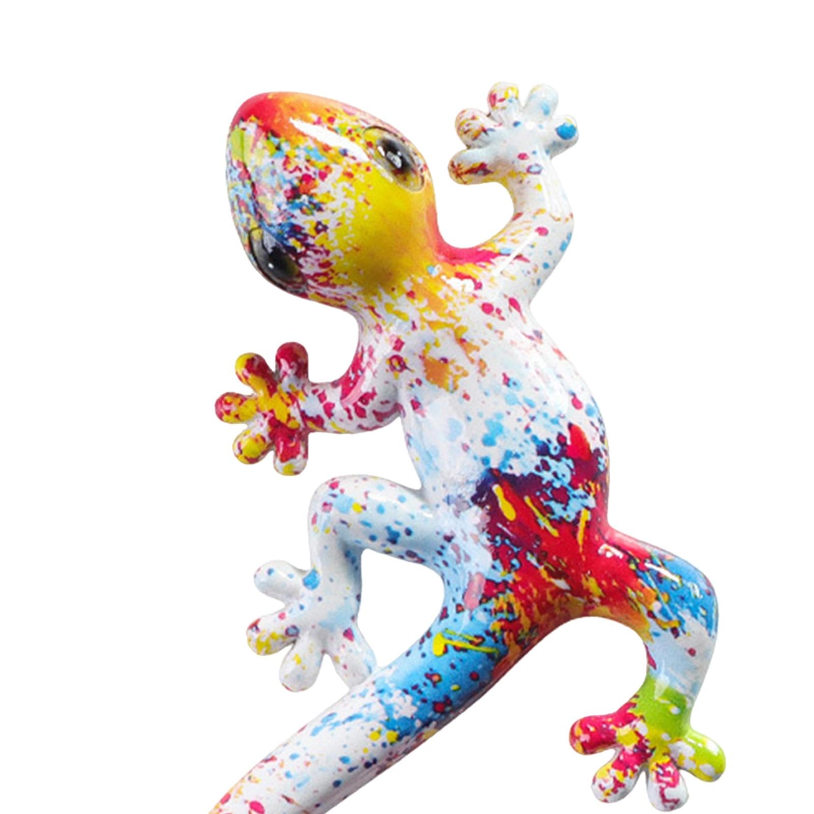Gecko Wall Art Decor Gecko Wall Sculpture for Home Living Room Indoor Hook 14x8.5x2.5cm