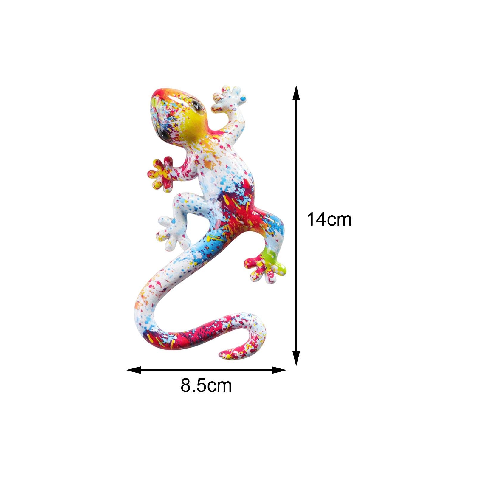 Gecko Wall Art Decor Gecko Wall Sculpture for Home Living Room Indoor Hook 14x8.5x2.5cm