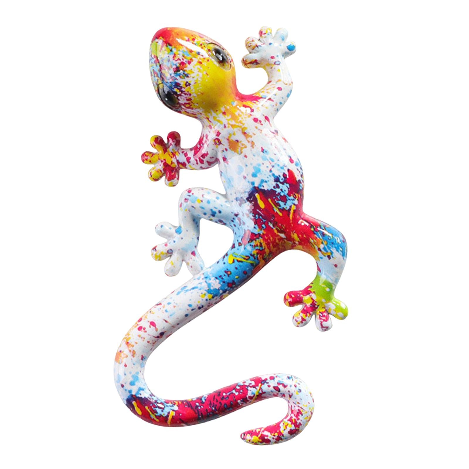 Gecko Wall Art Decor Gecko Wall Sculpture for Home Living Room Indoor Hook 14x8.5x2.5cm