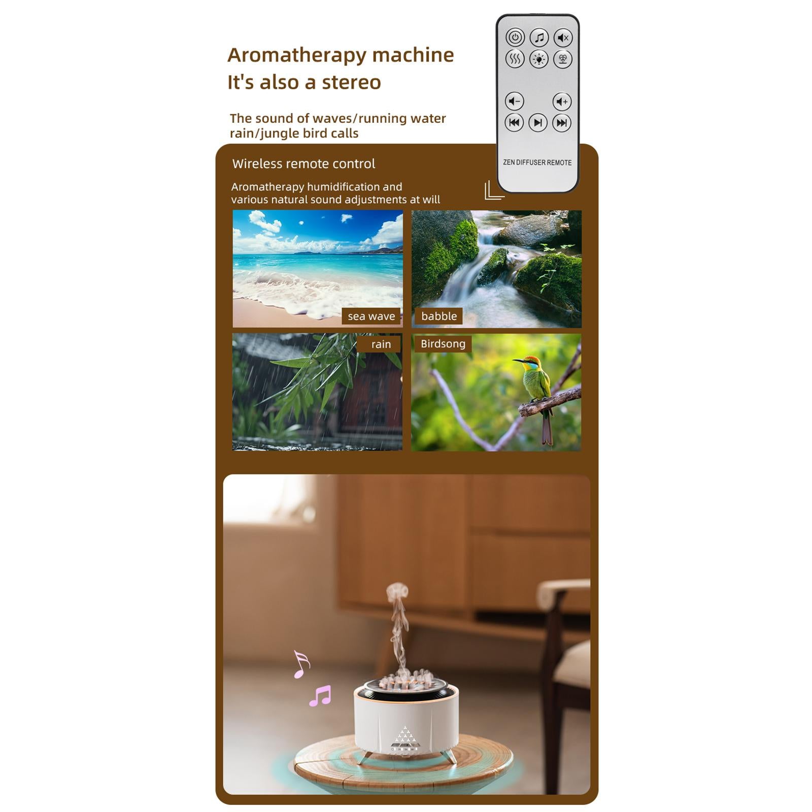 Air Humidifier Personal Desktop Humidifier for Dorm Baby Bedroom Living Room White No Music