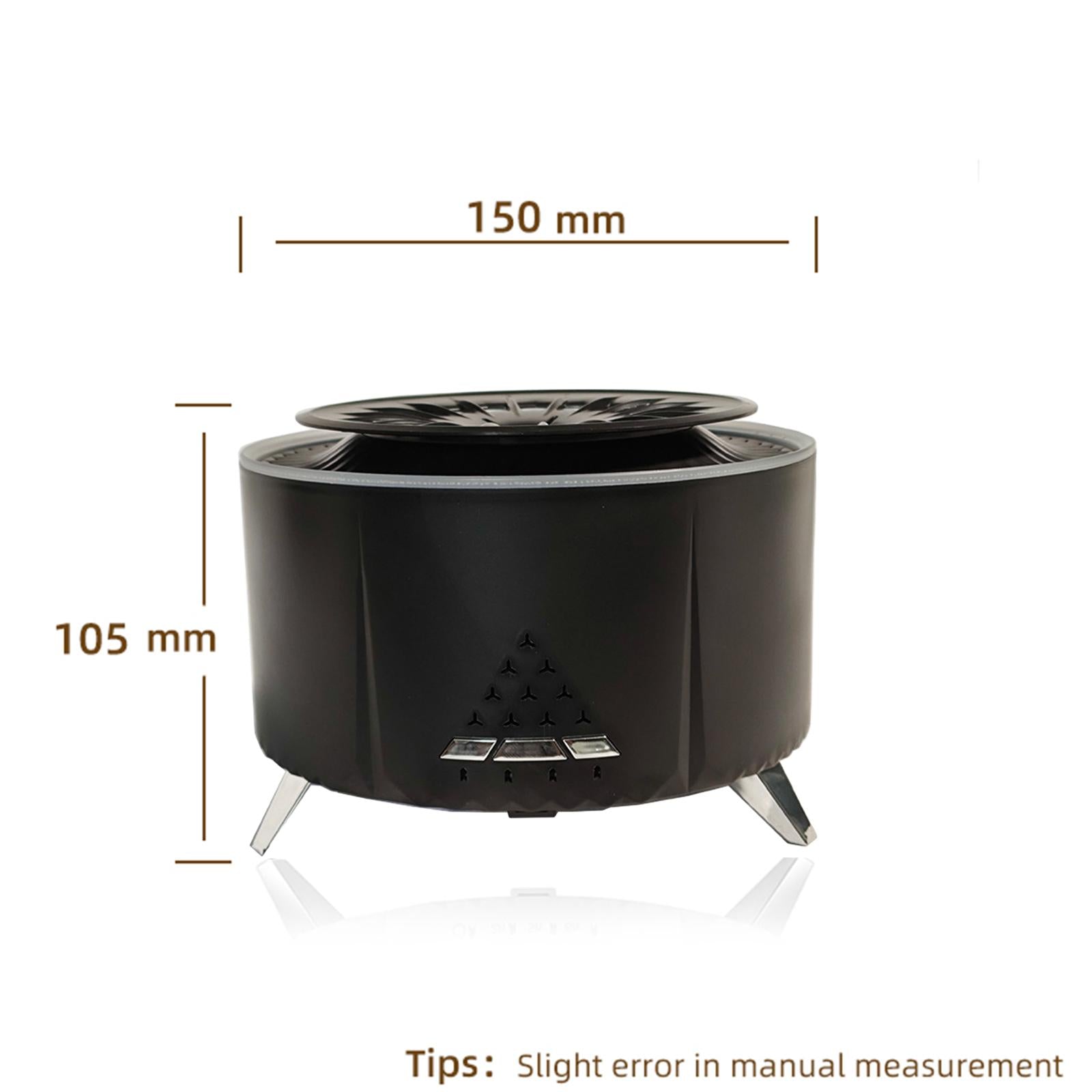 Air Humidifier Personal Desktop Humidifier for Dorm Baby Bedroom Living Room Black No Music