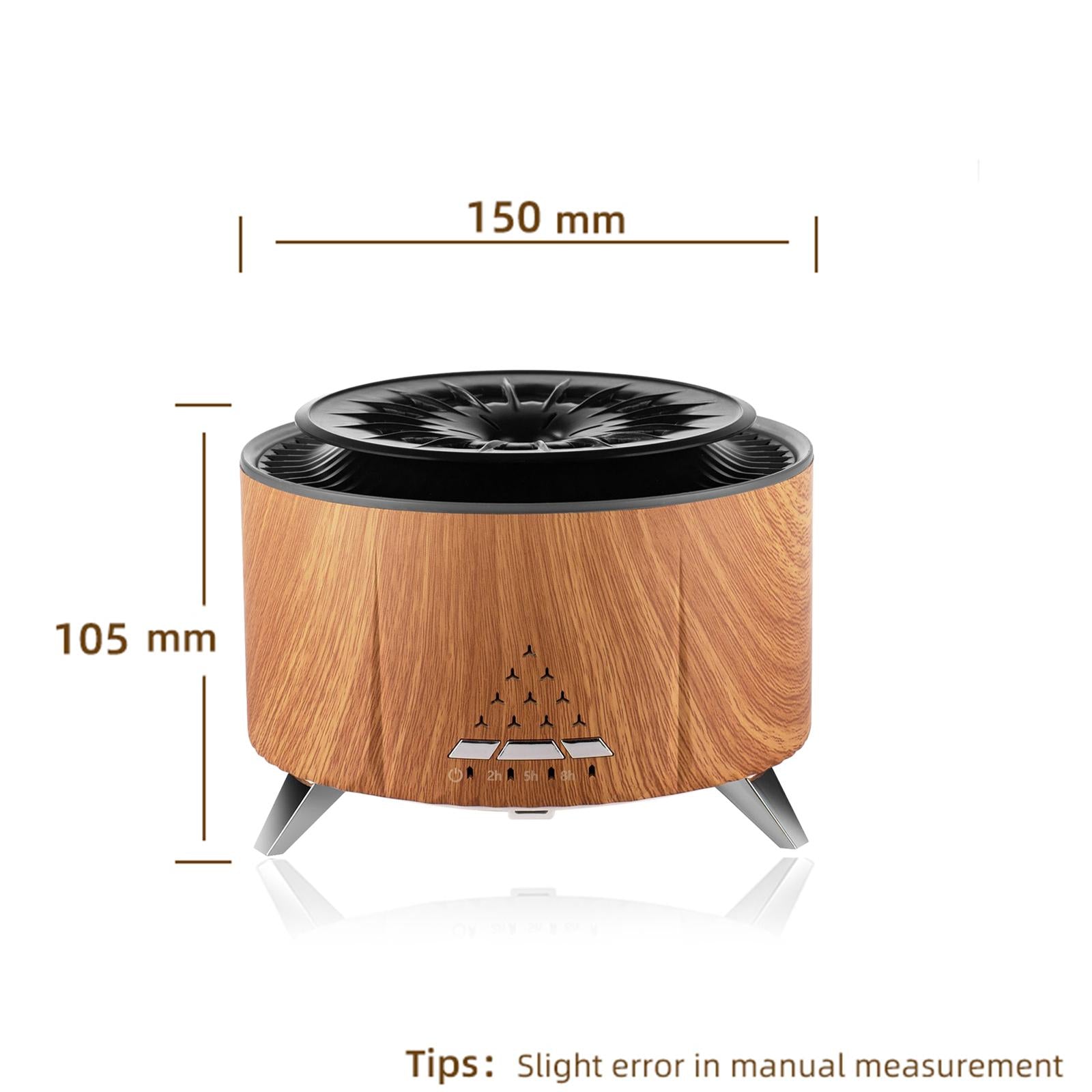 Air Humidifier Personal Desktop Humidifier for Dorm Baby Bedroom Living Room Brown No Music