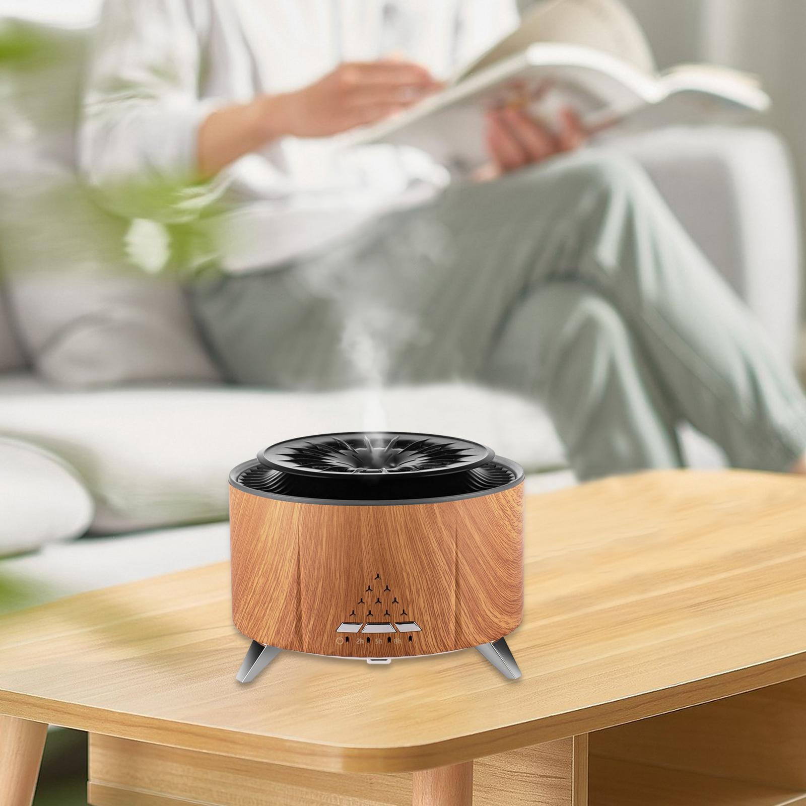 Air Humidifier Personal Desktop Humidifier for Dorm Baby Bedroom Living Room Brown with Music