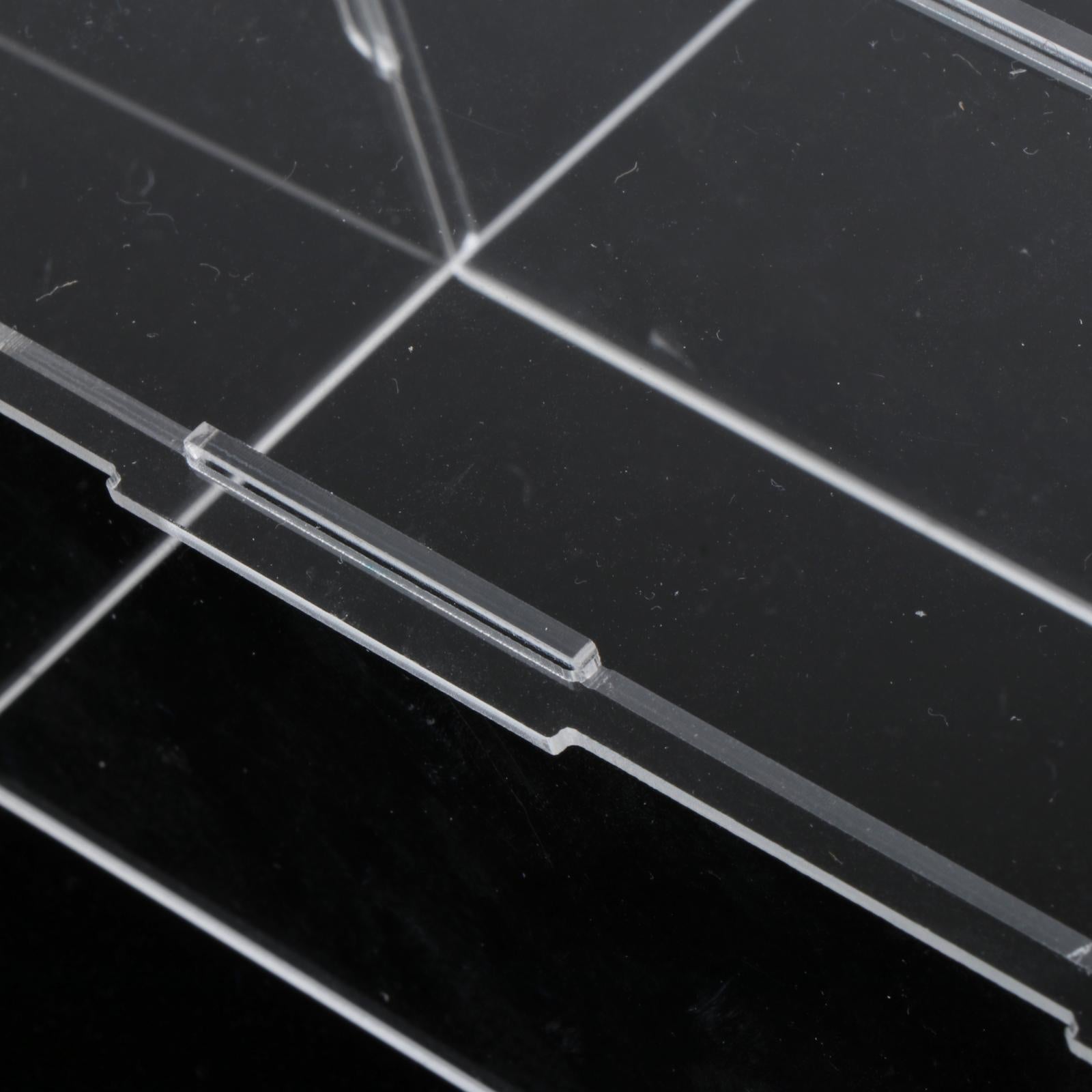 Nixie Tube Clock Transparent Dust Cover Versatile Accessories for Protecting 28x6.6x7.2cm