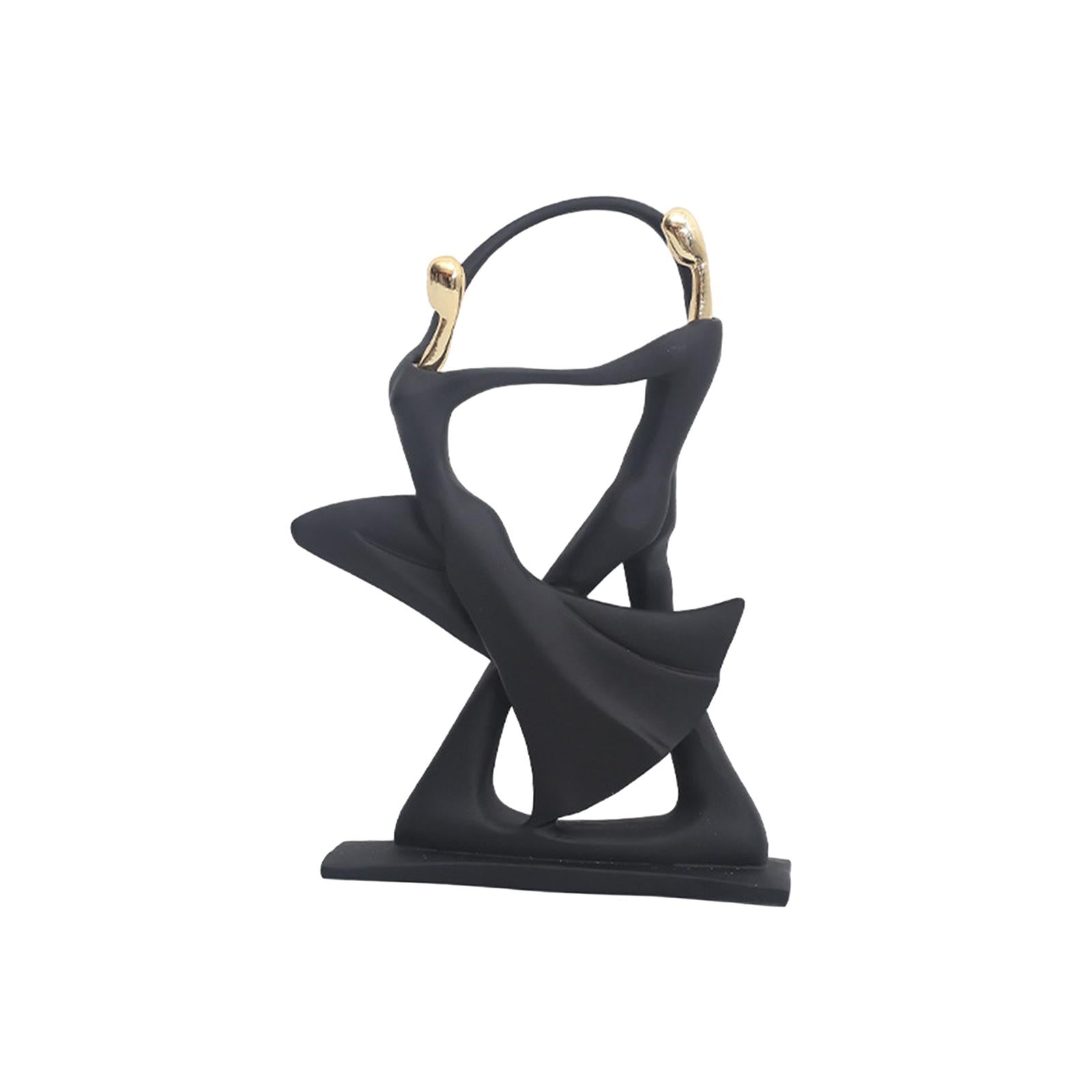 Abstract Statues Dancing Couple Figurines for Entrance Bookshelf Decorations style B