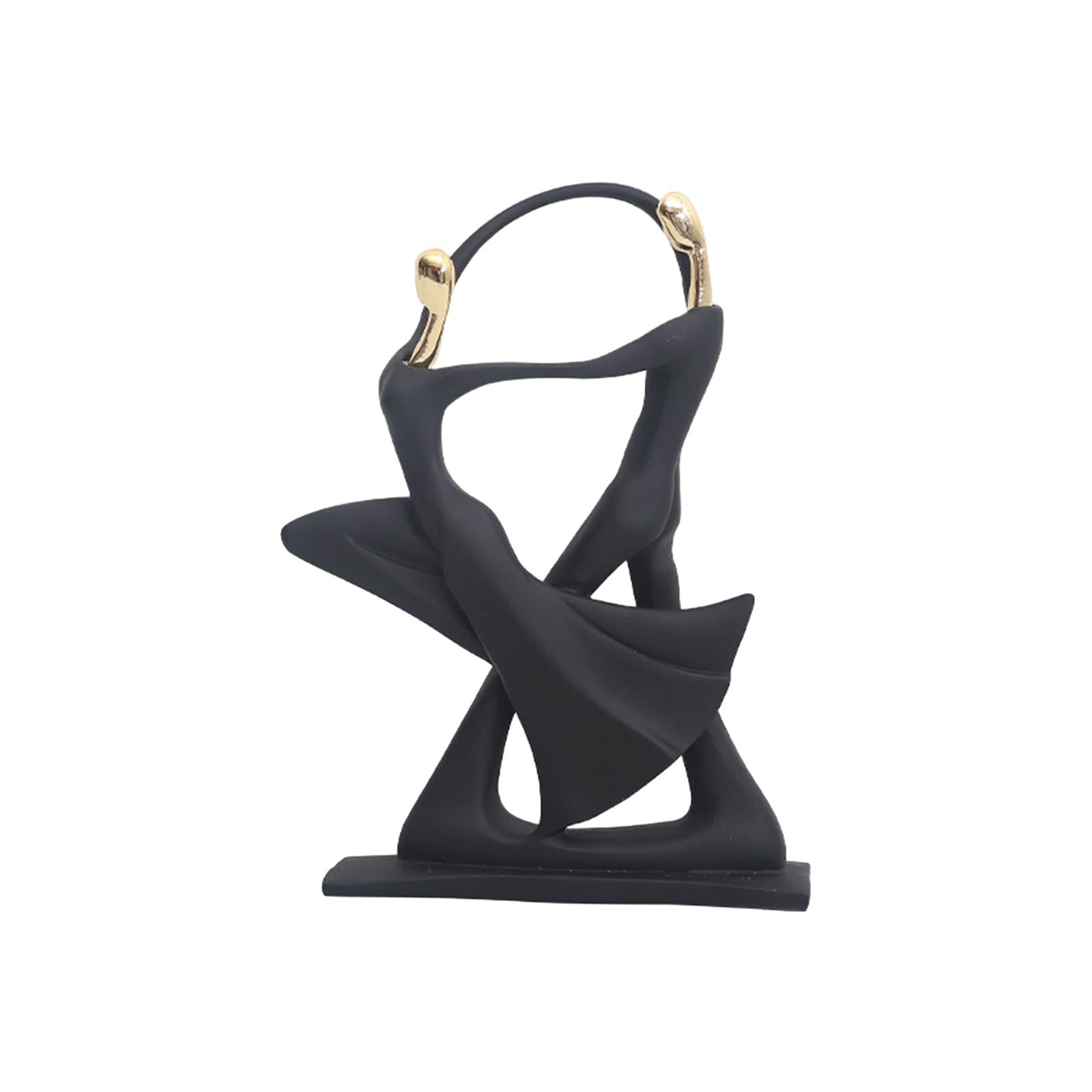 Abstract Statues Dancing Couple Figurines for Entrance Bookshelf Decorations style B