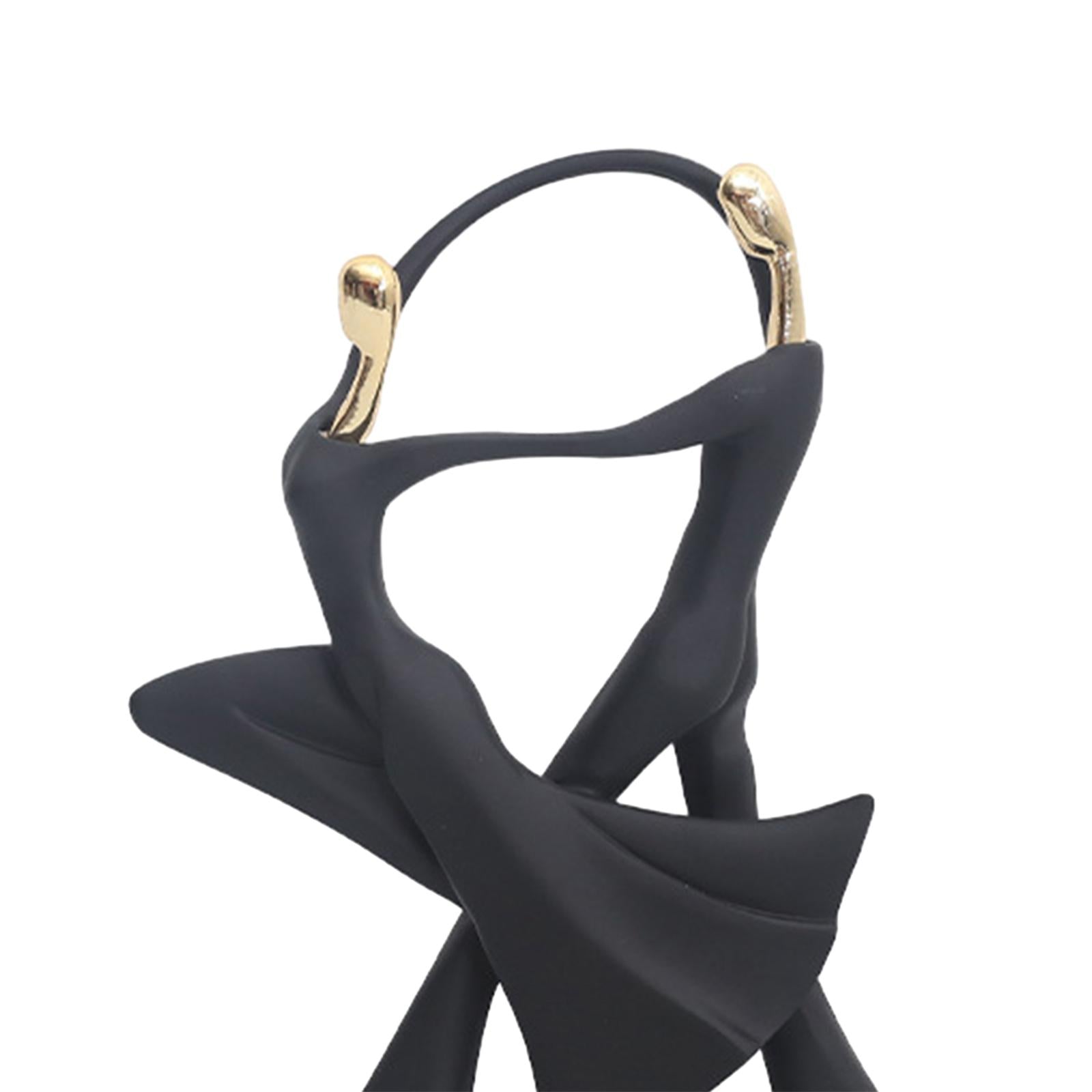 Abstract Statues Dancing Couple Figurines for Entrance Bookshelf Decorations style B