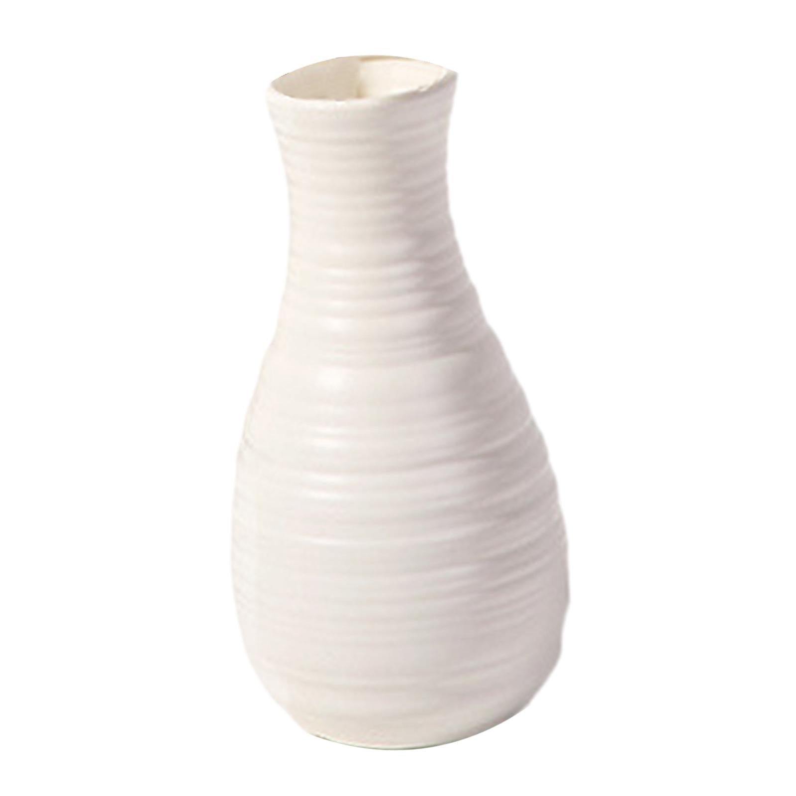 Nordic Flower Vase Plant Holder Modern Flower Pot for Home Desktop Farmhouse Style D 7X7X20.5cm