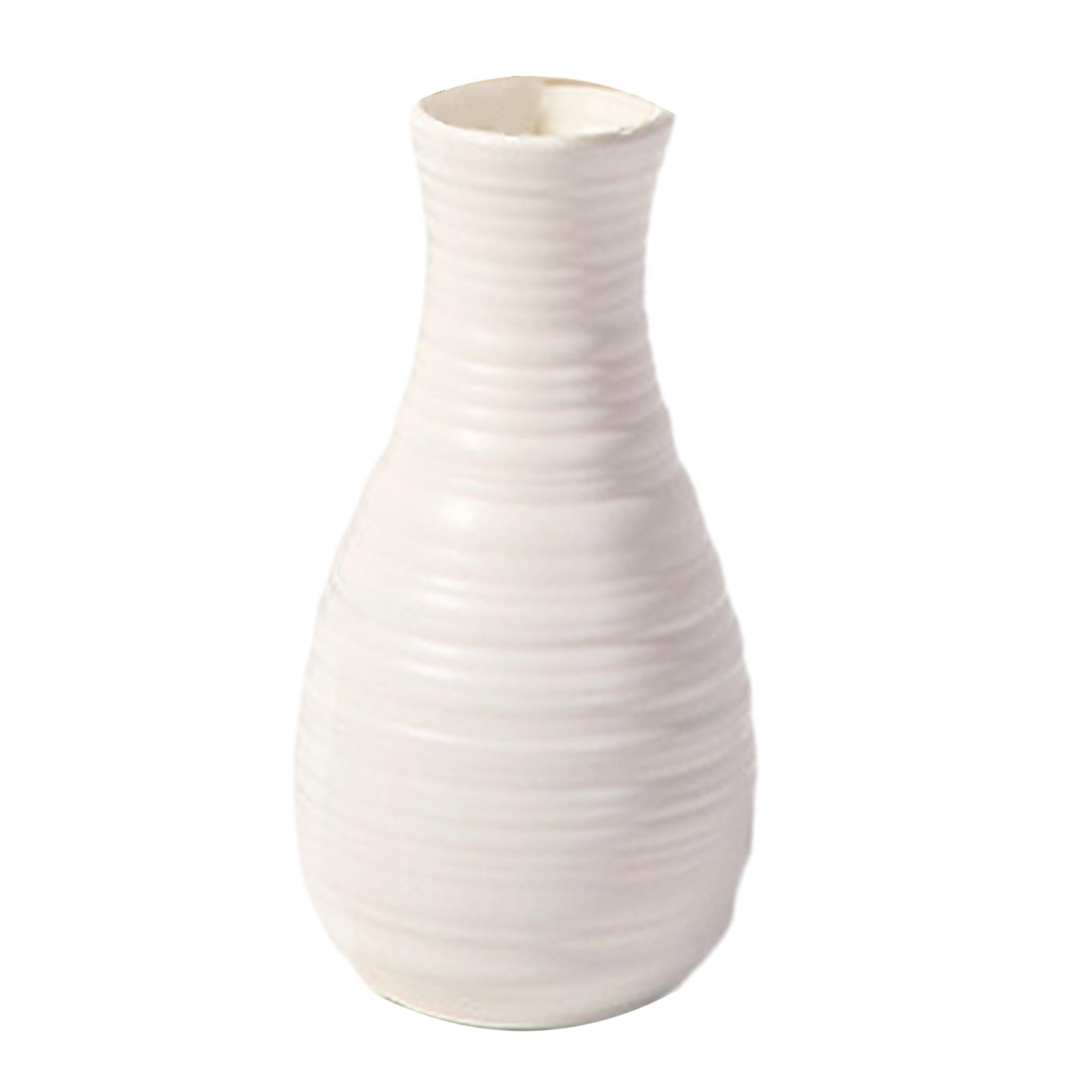 Nordic Flower Vase Plant Holder Modern Flower Pot for Home Desktop Farmhouse Style D 7X7X20.5cm