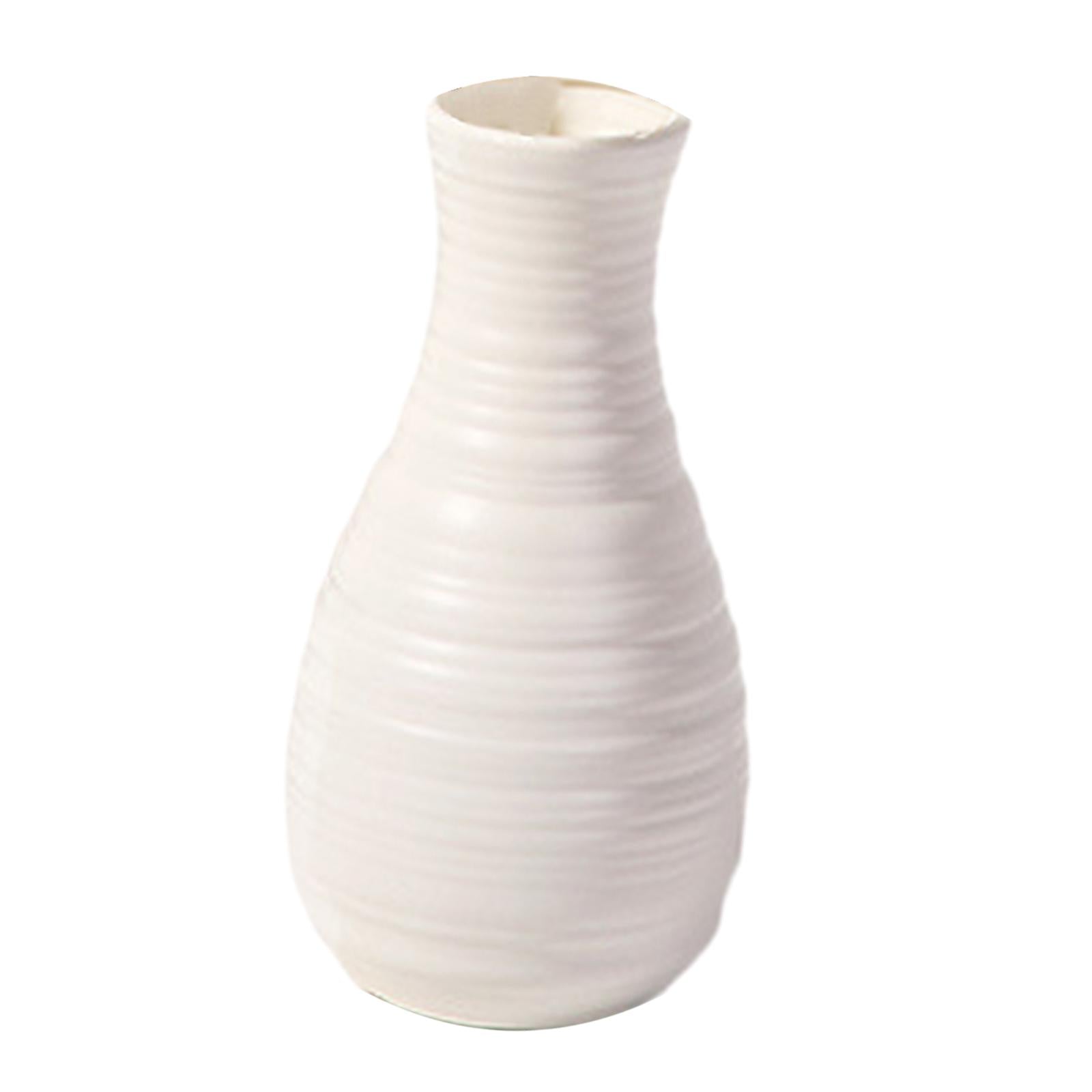 Nordic Flower Vase Plant Holder Modern Flower Pot for Home Desktop Farmhouse Style D 7X7X20.5cm