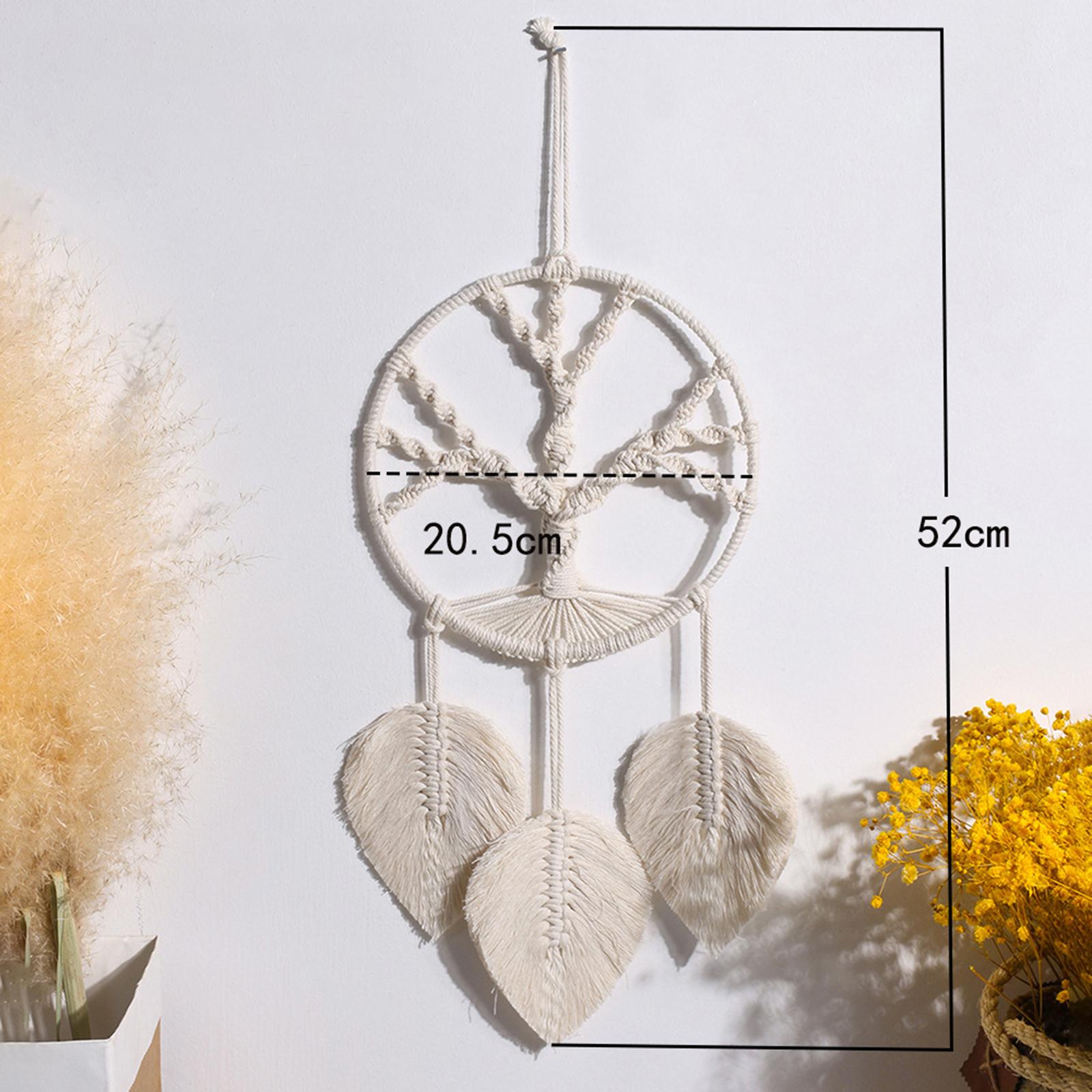 Wall Hanging Decor Braided Chic Dream Catcher Tapestry for Gift Wedding Cafe