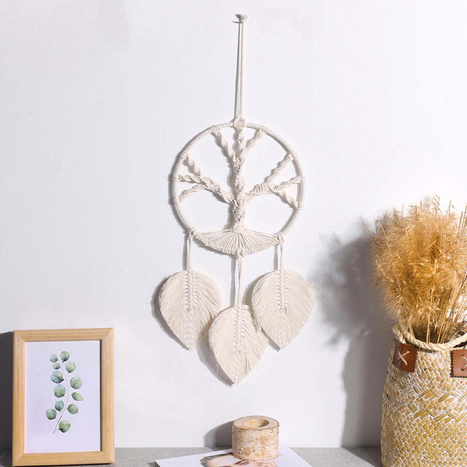 Wall Hanging Decor Braided Chic Dream Catcher Tapestry for Gift Wedding Cafe