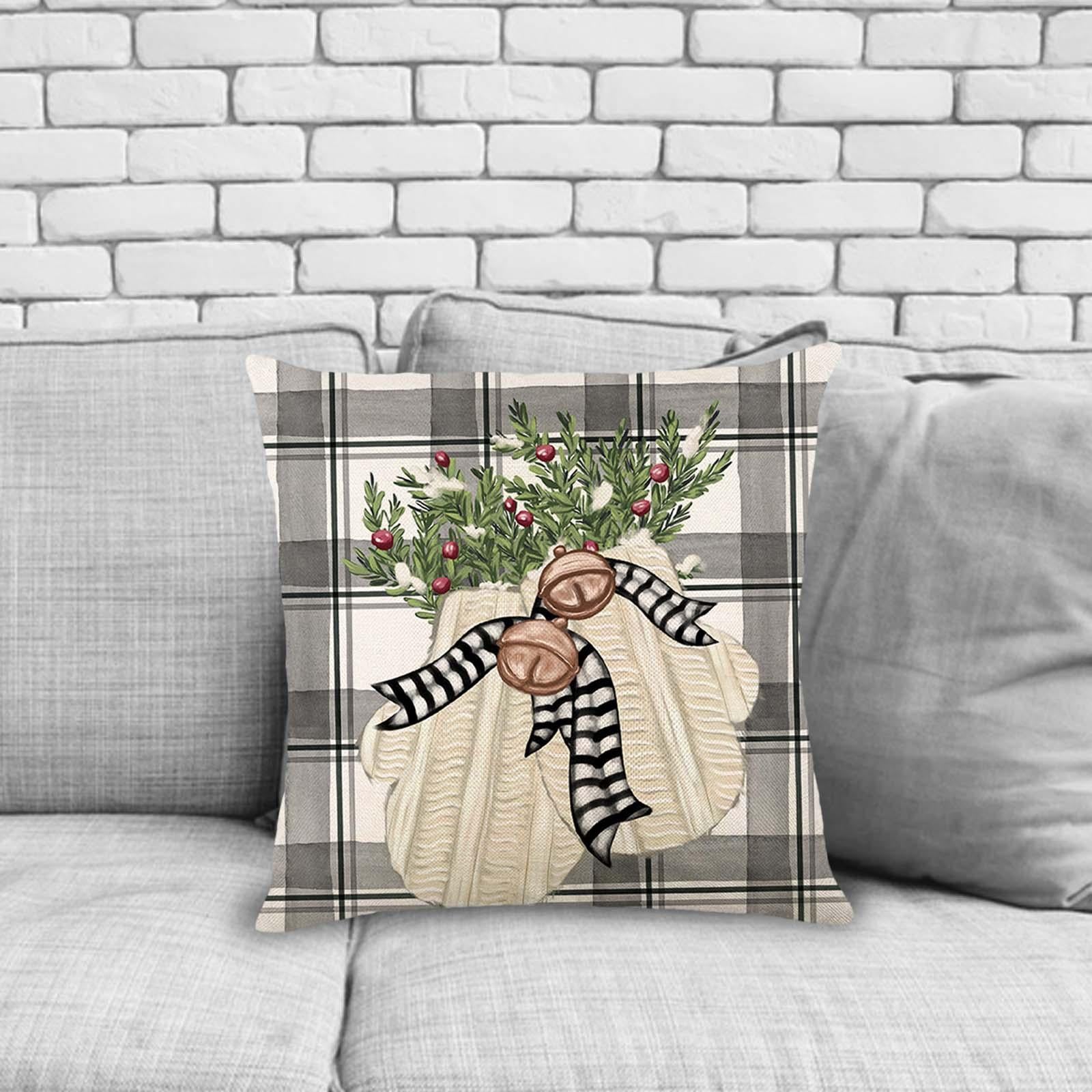 Throw Pillow Cover Decor Creative Soft Cushion Cover for Cafe Farmhouse Sofa Style B