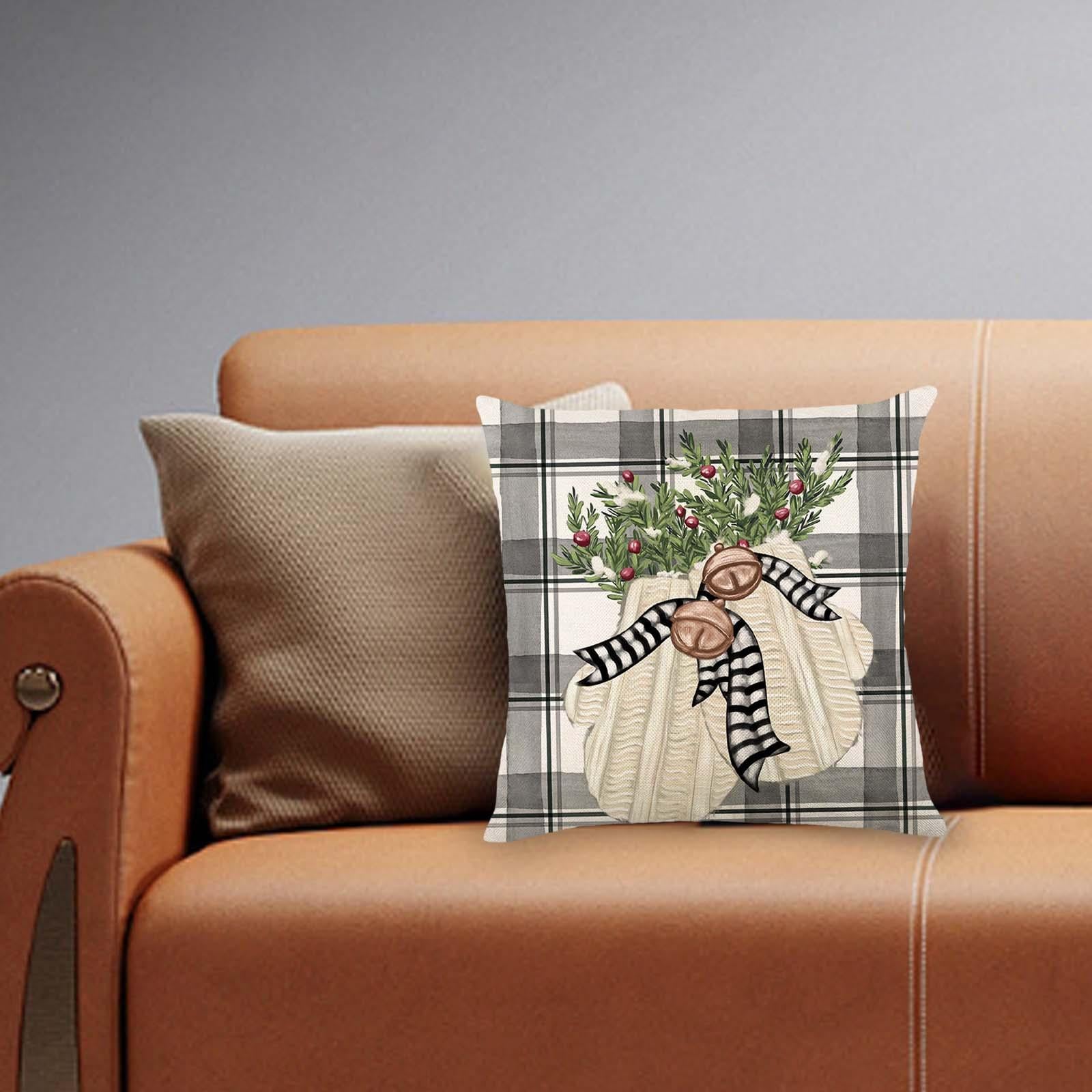 Throw Pillow Cover Decor Creative Soft Cushion Cover for Cafe Farmhouse Sofa Style B