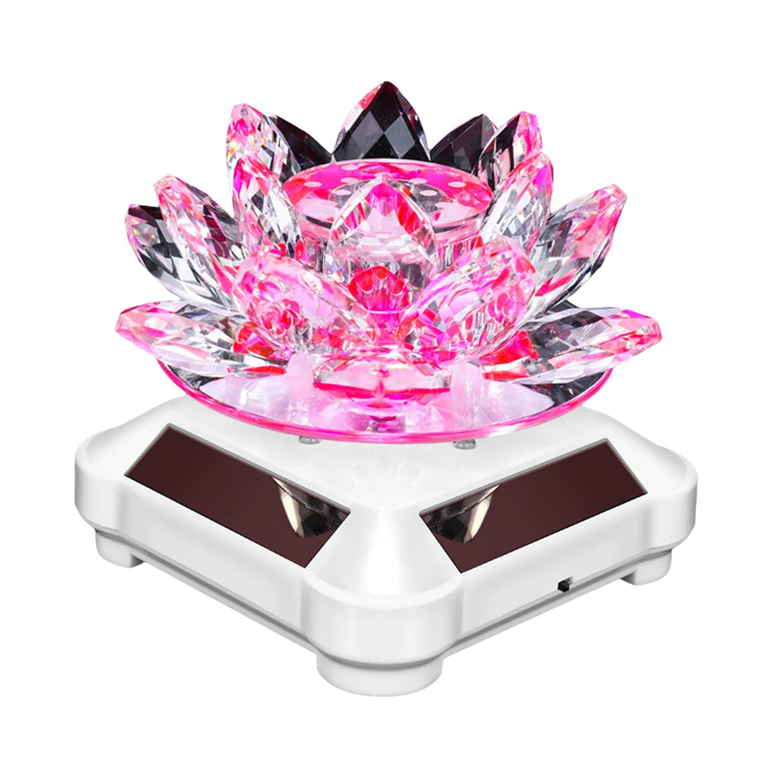Car Perfume Decoration Portable Solar Powered for Car Dashboards Home Office Pink