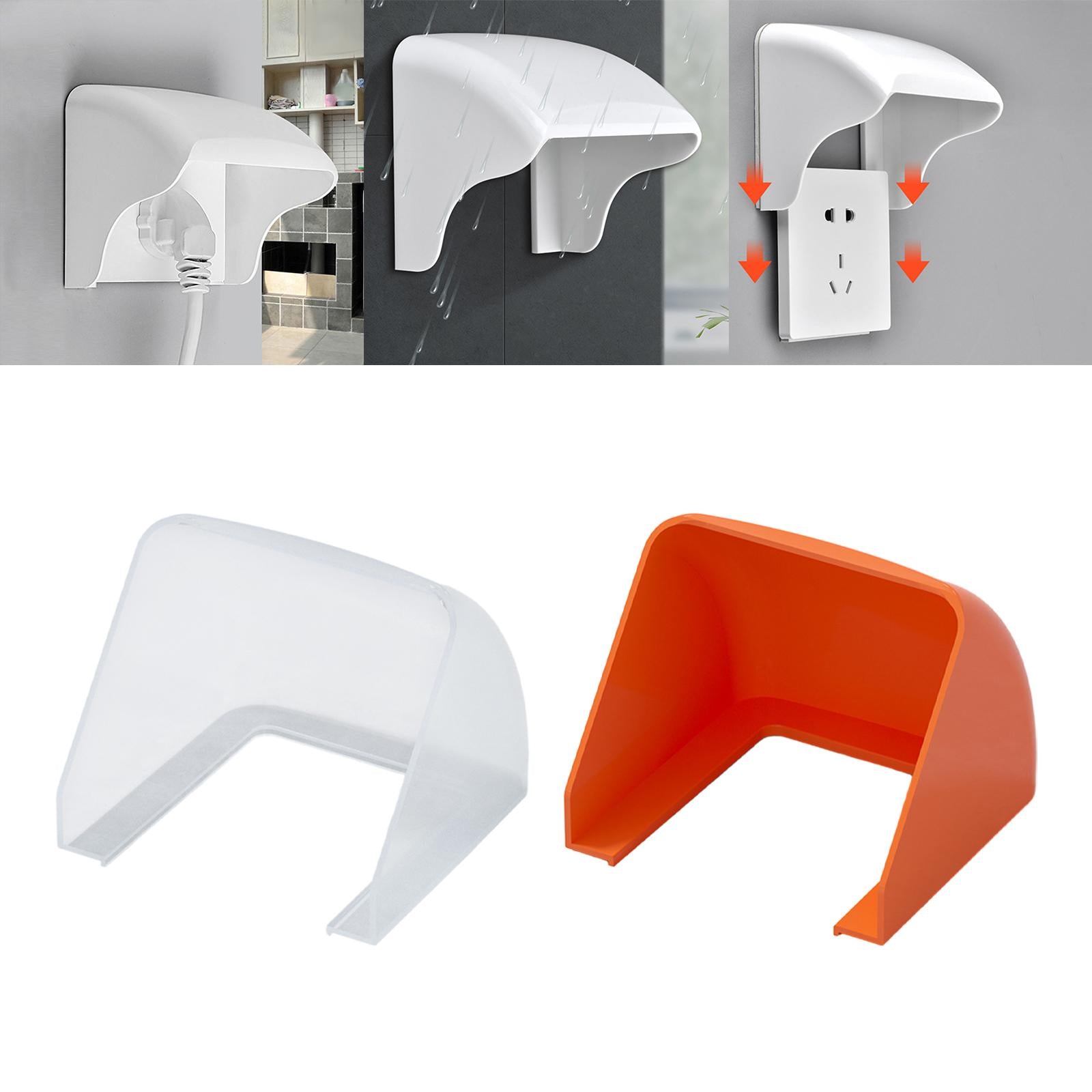 Receptacle Protector Equipment for Kitchen Bathroom Indoor Switch Protection Transparent