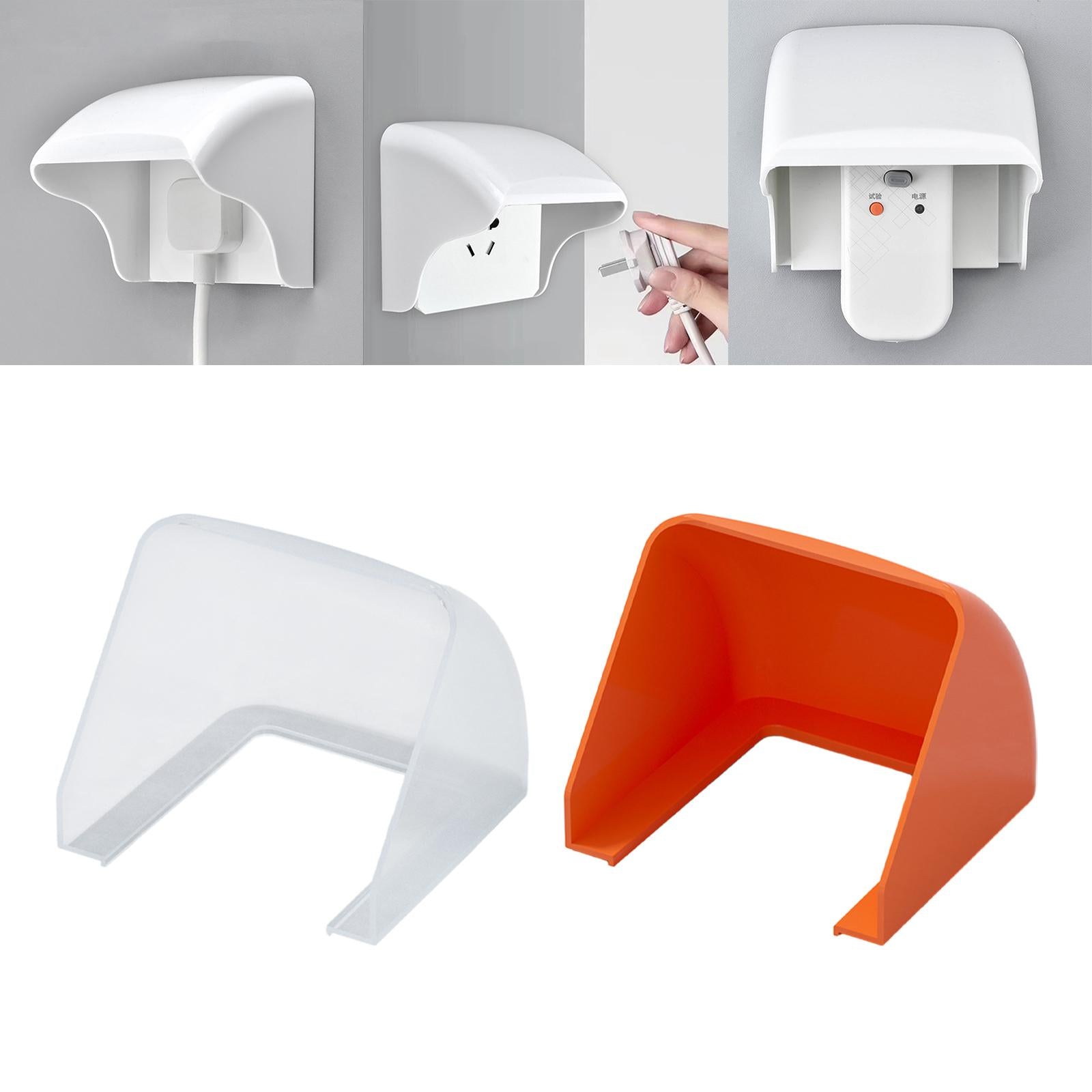 Receptacle Protector Equipment for Kitchen Bathroom Indoor Switch Protection Transparent