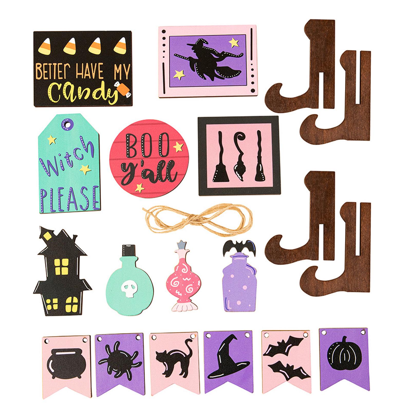 Halloween Tiered Tray Decoration Set for Party Favors Living Room Restaurant