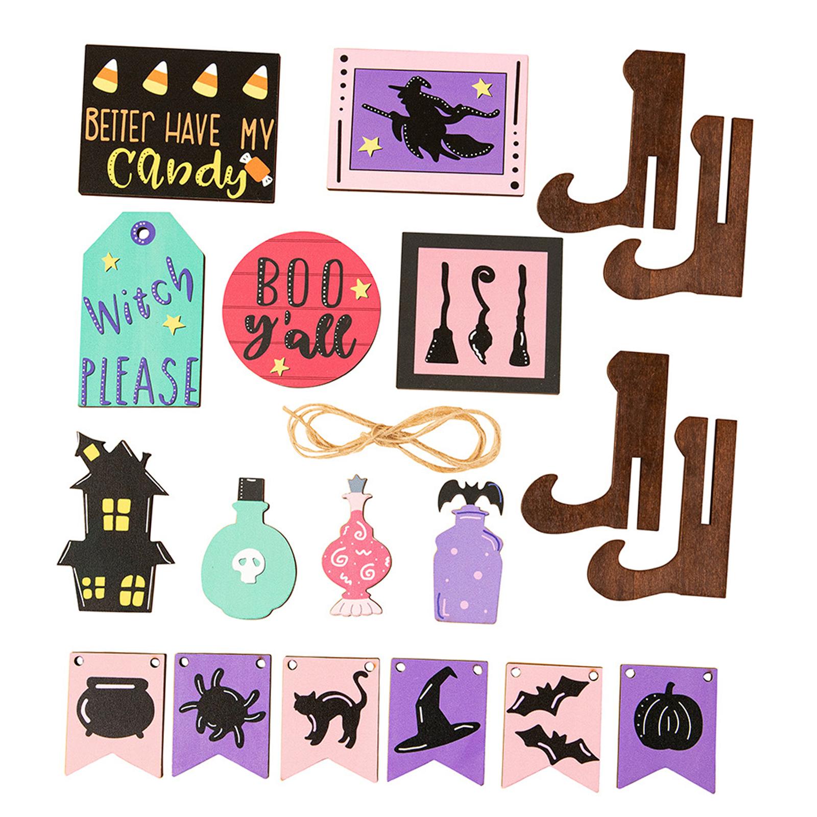 Halloween Tiered Tray Decoration Set for Party Favors Living Room Restaurant