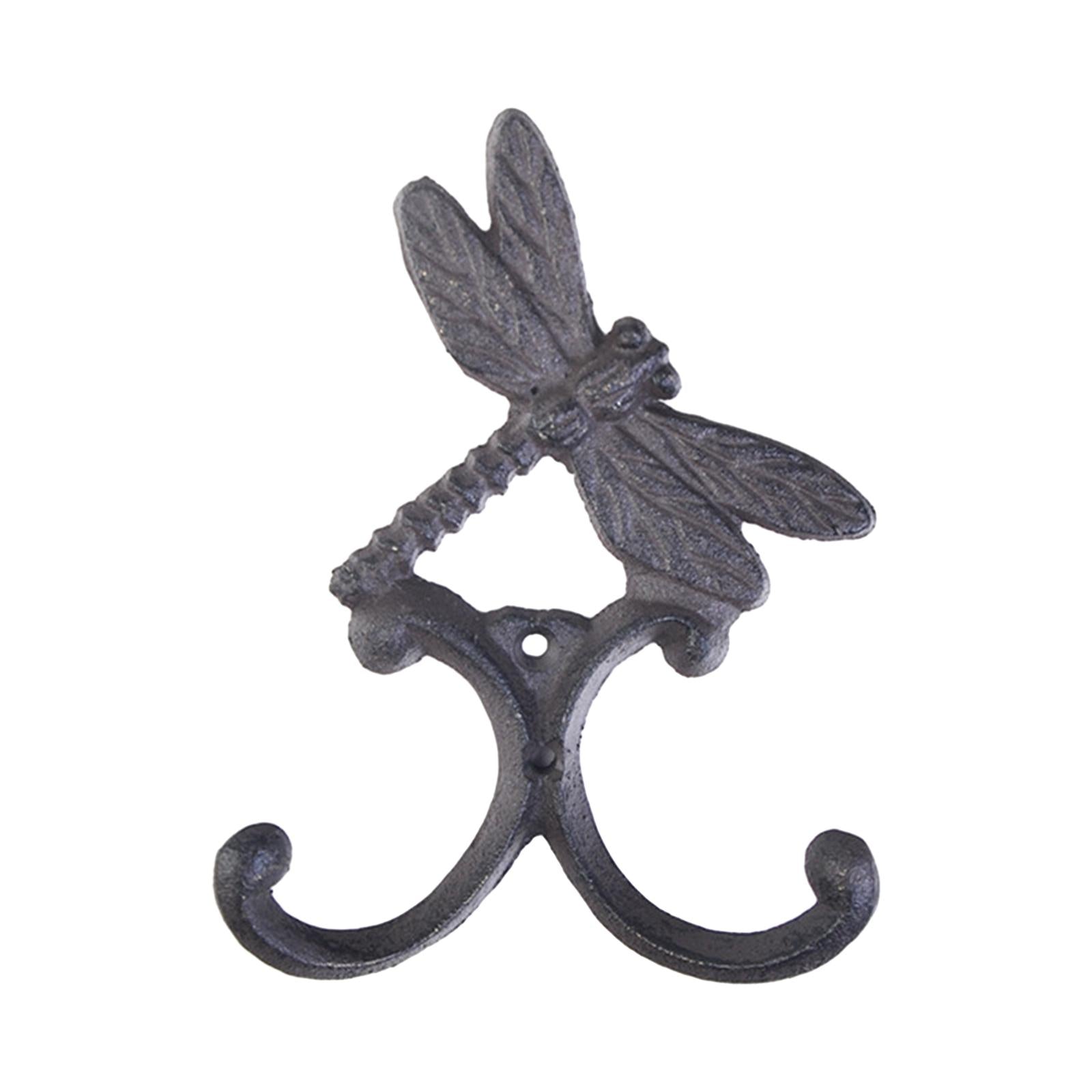Wall Hook Wall Mount Heavy Duty Home Decoration Key Hook for Bag Jacket Keys Dragonfly