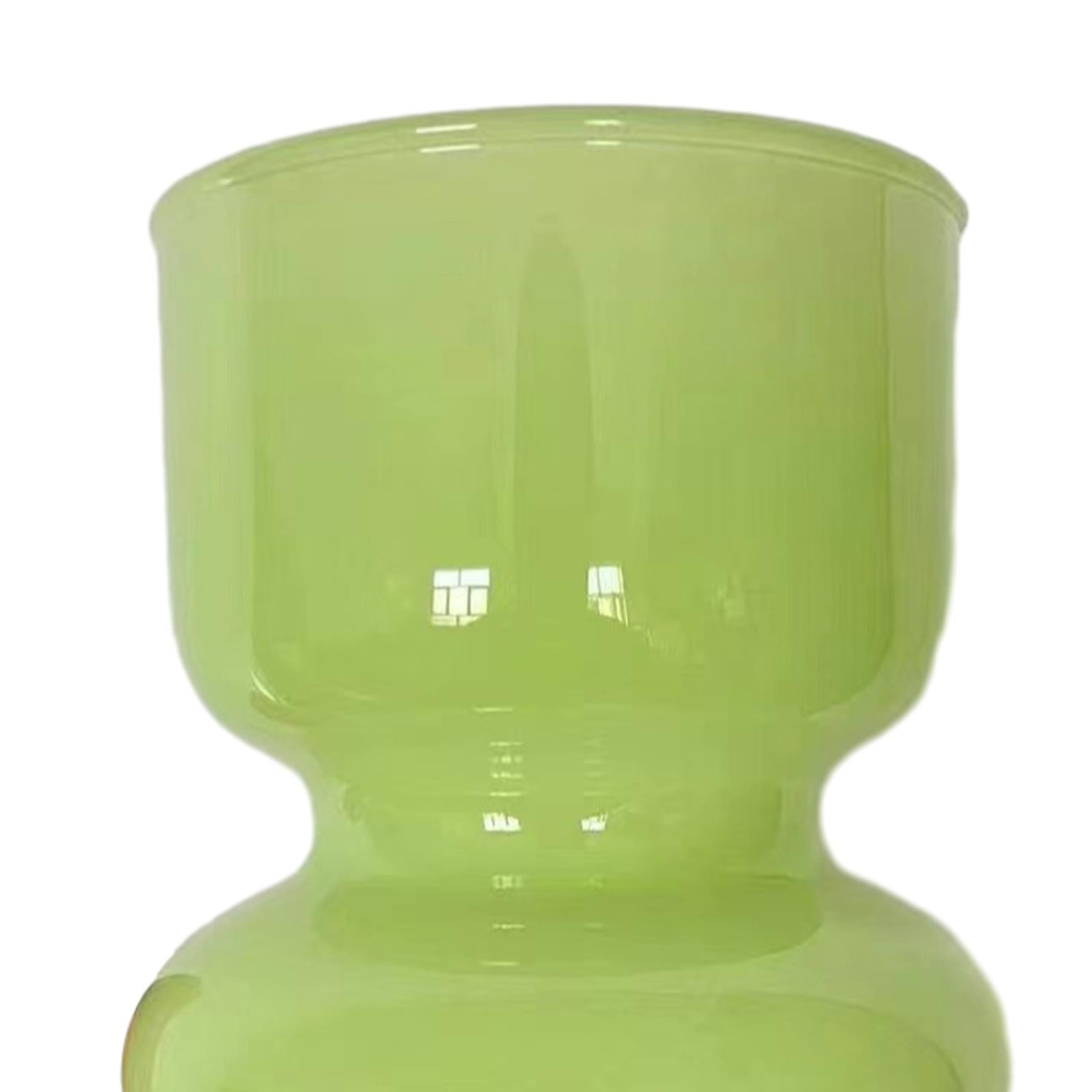 Clear Glass Vase Nordic Decorative Art Vases for Bedroom Living Room Kitchen green