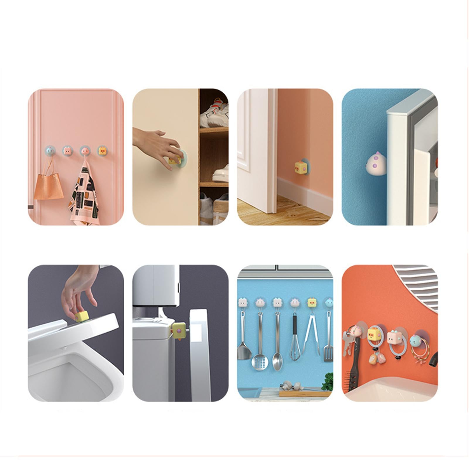 Cartoon Wall Hook Keys Storage Shelf Hanging Coats Towels Hats Cute Key Hook style A