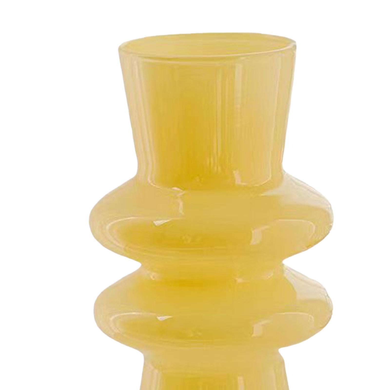 Glass Flower Vase Bud Vase Modern Decorative Vases for Desktop Office Indoor