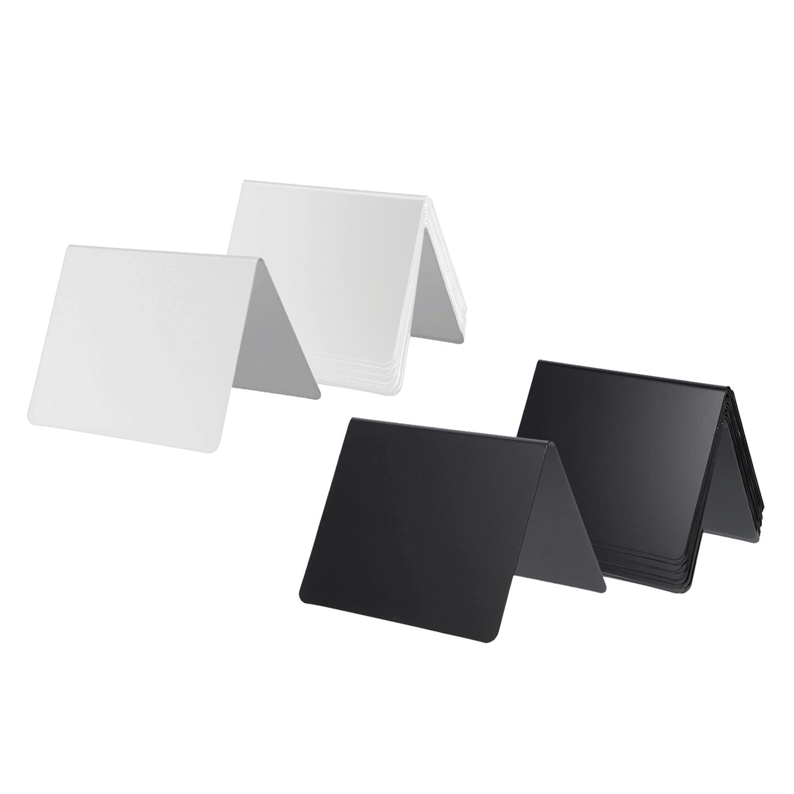 12Pcs Message Number Tag Signs Reusable Table Signs for Bakery Table Numbers White
