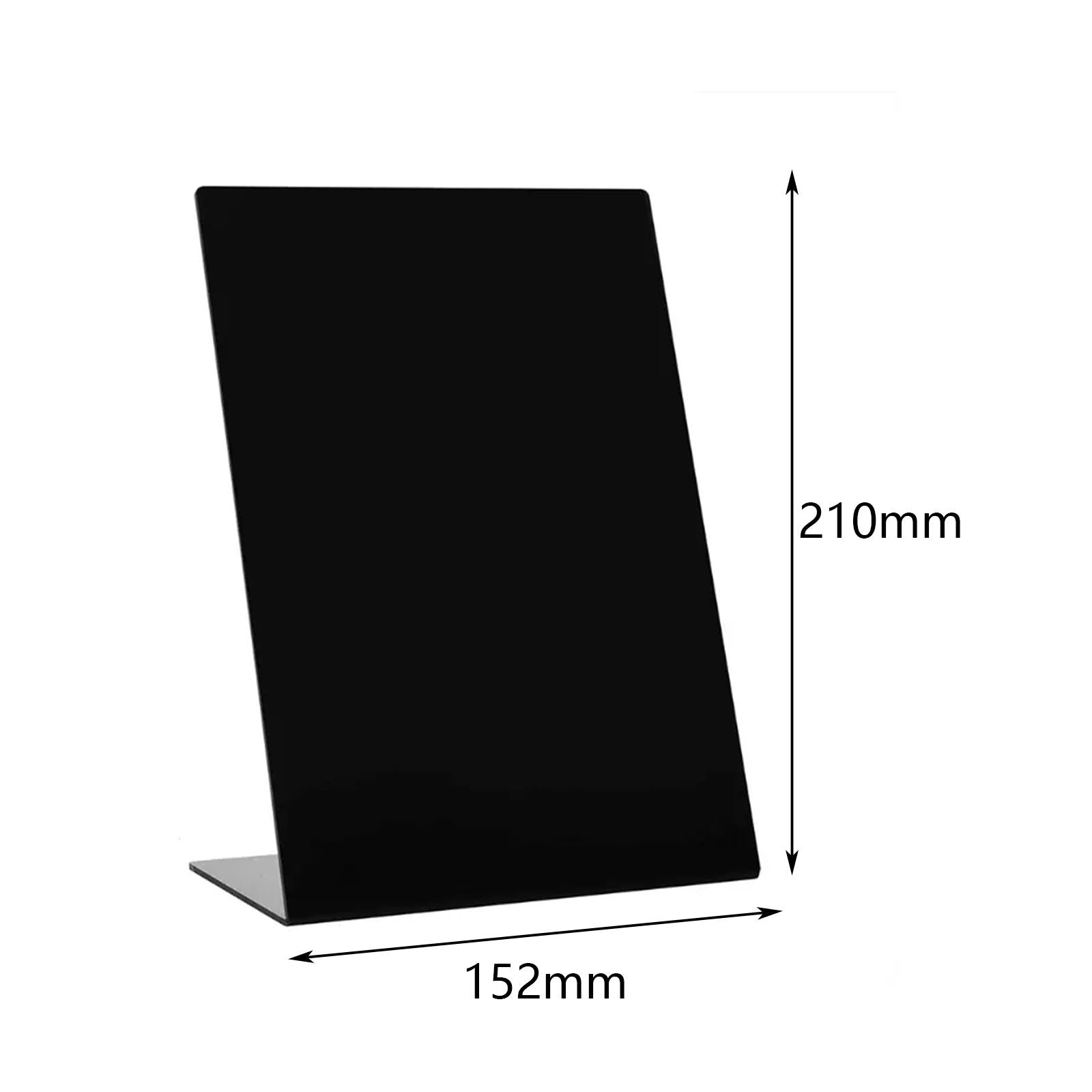10x Mini Chalkboards Signs L Shaped Rustic Blackboard Tag Message Memo Board