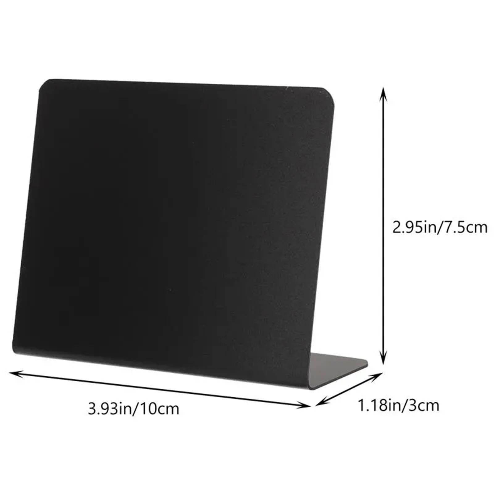 12x Mini Chalkboards Signs L Shaped Rustic Blackboard Tag Message Board Sign