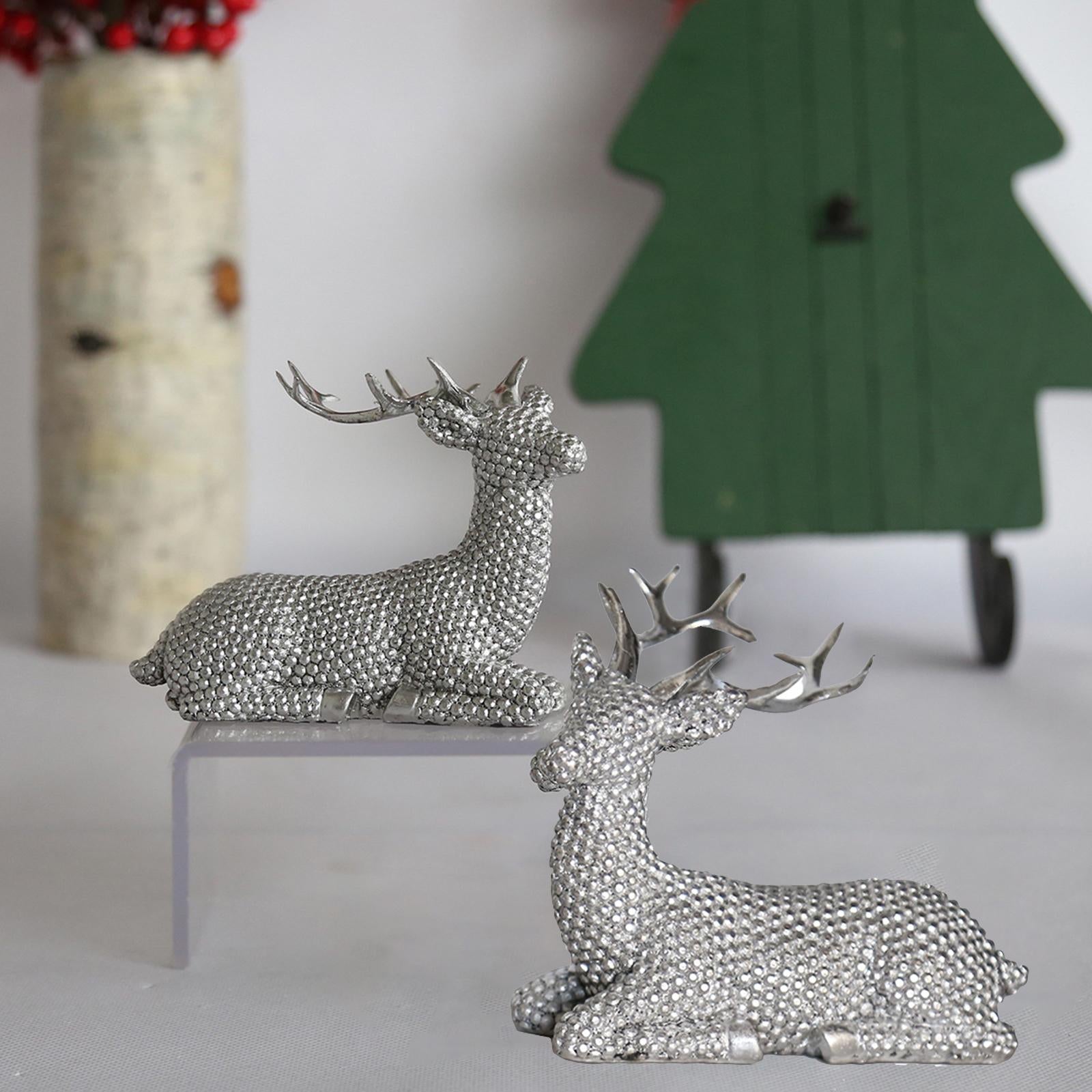 Deer Statue Decor Desk Decoration Ornament for Shelf Hallway Home Decoration
