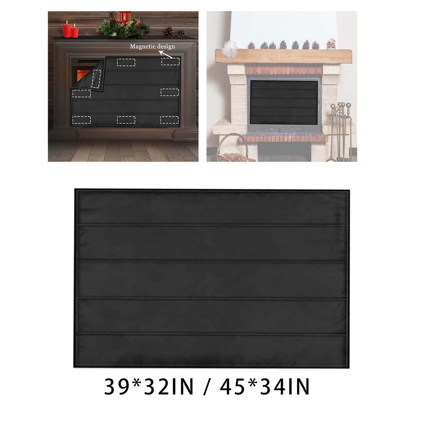 Fireplace Blanket for Heat Loss Inside Fireplace Fireplace Draft Cover 99cmx81cm