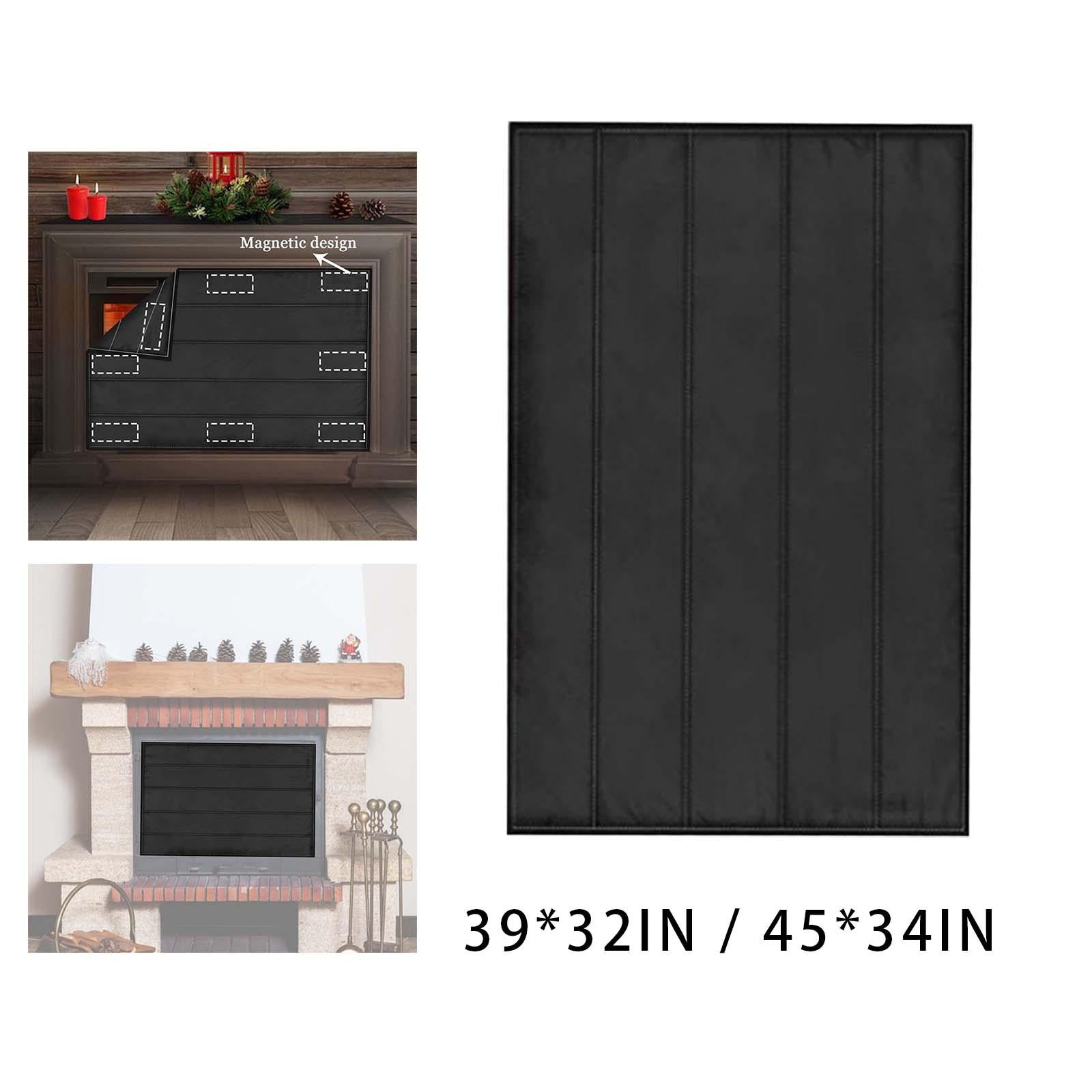 Fireplace Blanket for Heat Loss Inside Fireplace Fireplace Draft Cover 99cmx81cm