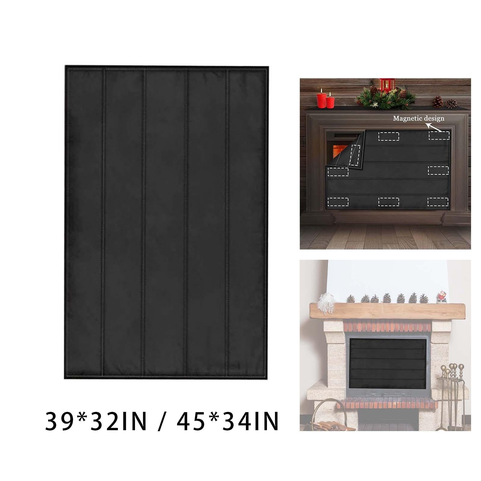 Fireplace Blanket for Heat Loss Inside Fireplace Fireplace Draft Cover 99cmx81cm