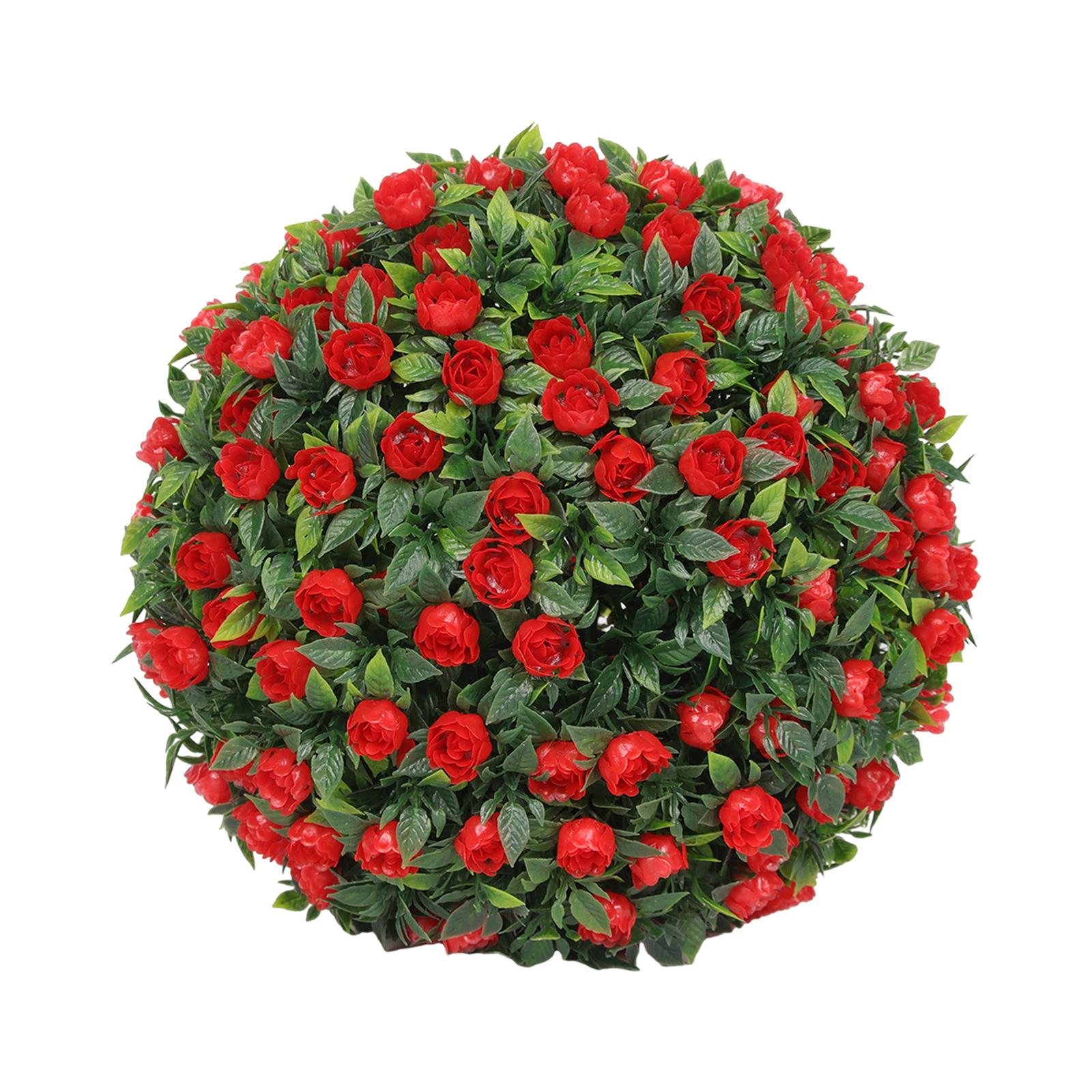 Simulation Plant Flower Hanging Topiary Ball 7.8inch Elegant for Coffee Shop Style B