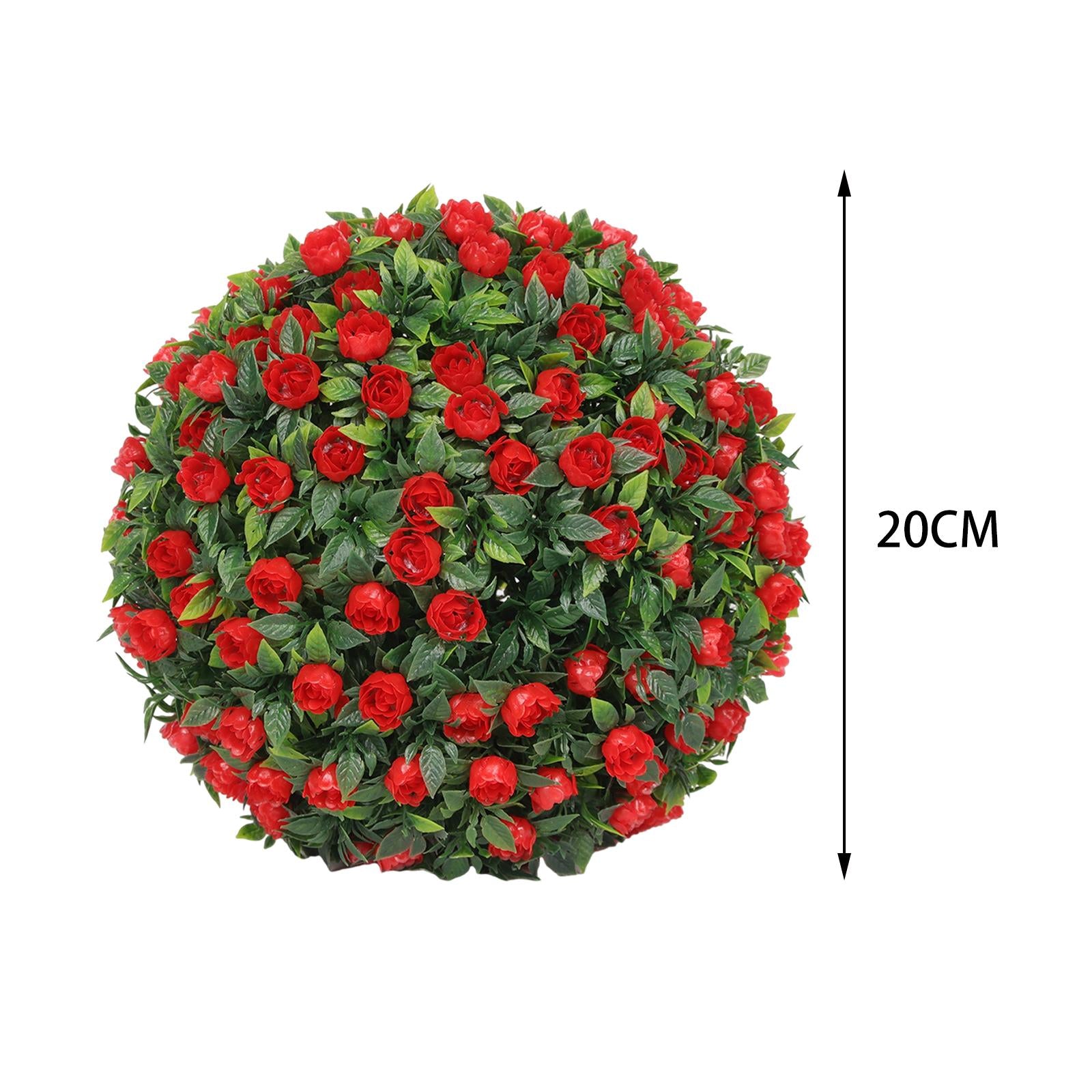 Simulation Plant Flower Hanging Topiary Ball 7.8inch Elegant for Coffee Shop Style B