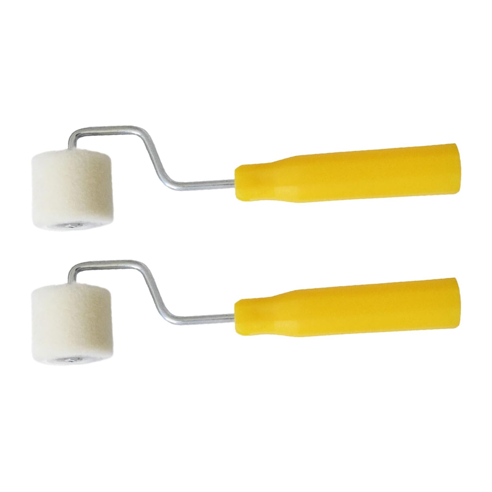 2Pcs Mini Paint Rollers Wool Covers for Interior Details Wall Painting Tools