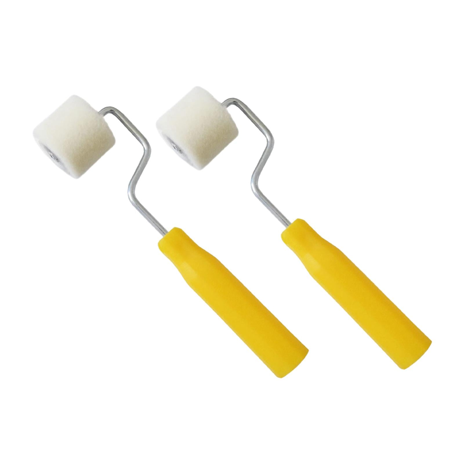 2Pcs Mini Paint Rollers Wool Covers for Interior Details Wall Painting Tools