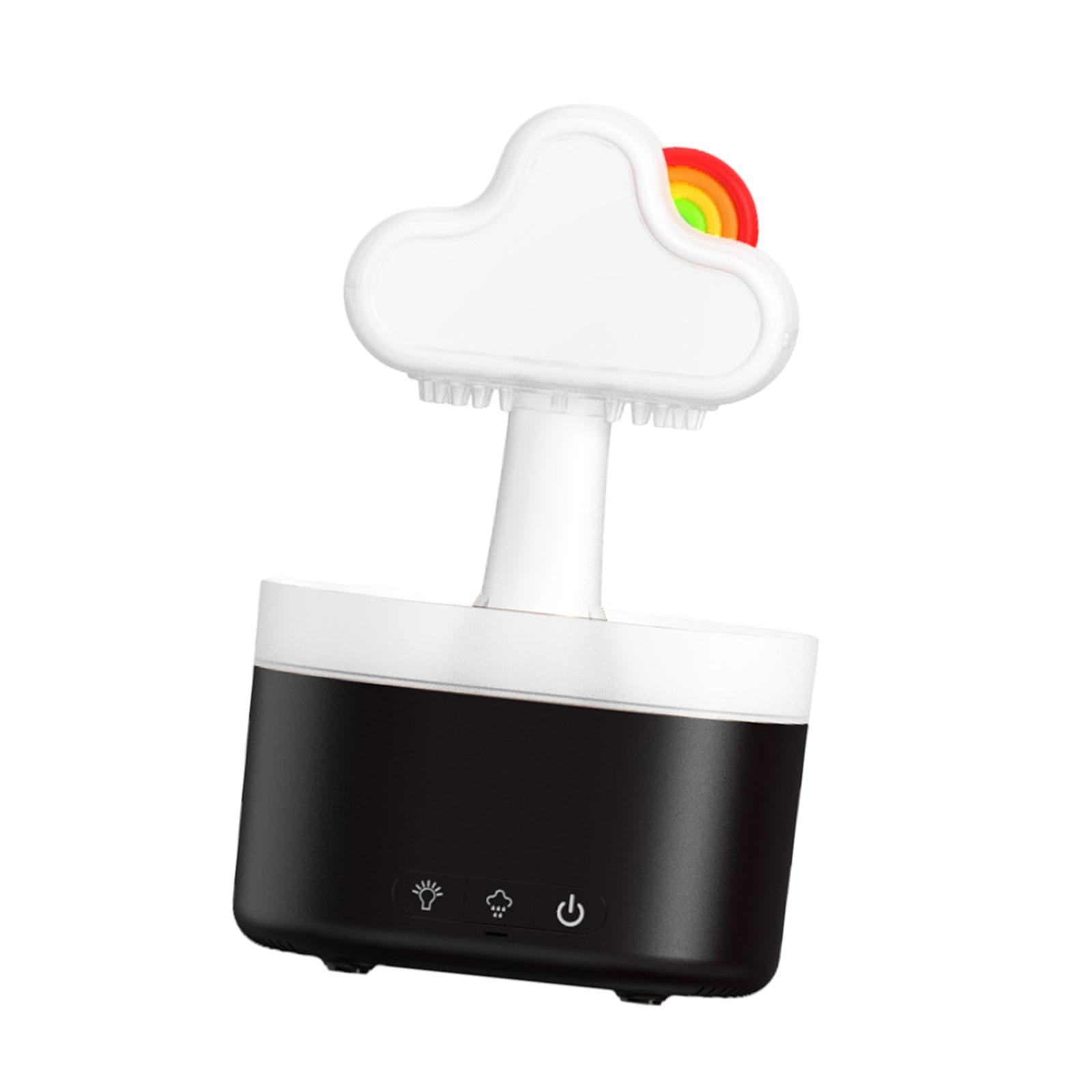 Raining Cloud Night Light USB Aroma Essential Oil Diffuser for Office Black