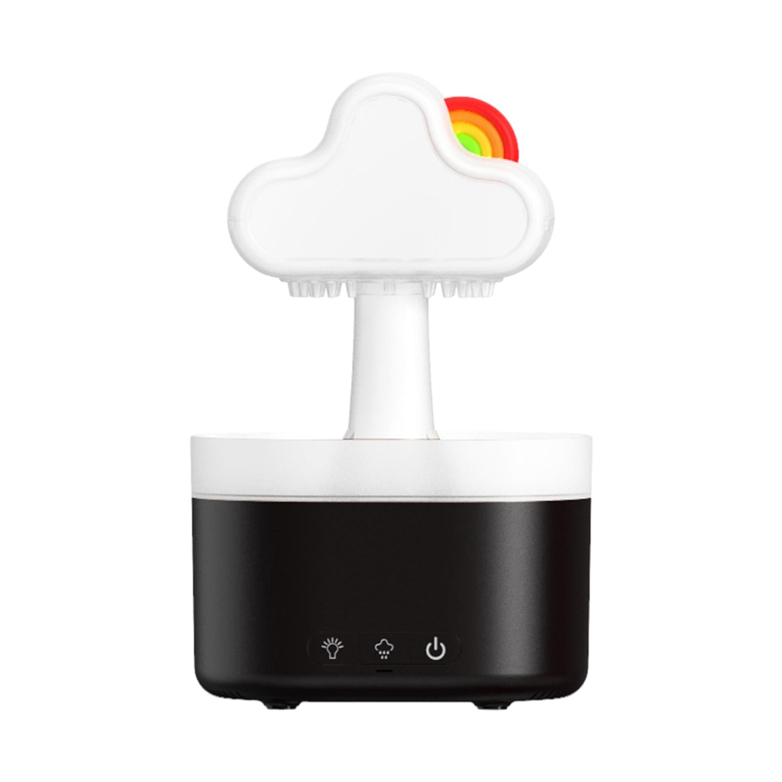 Raining Cloud Night Light USB Aroma Essential Oil Diffuser for Office Black