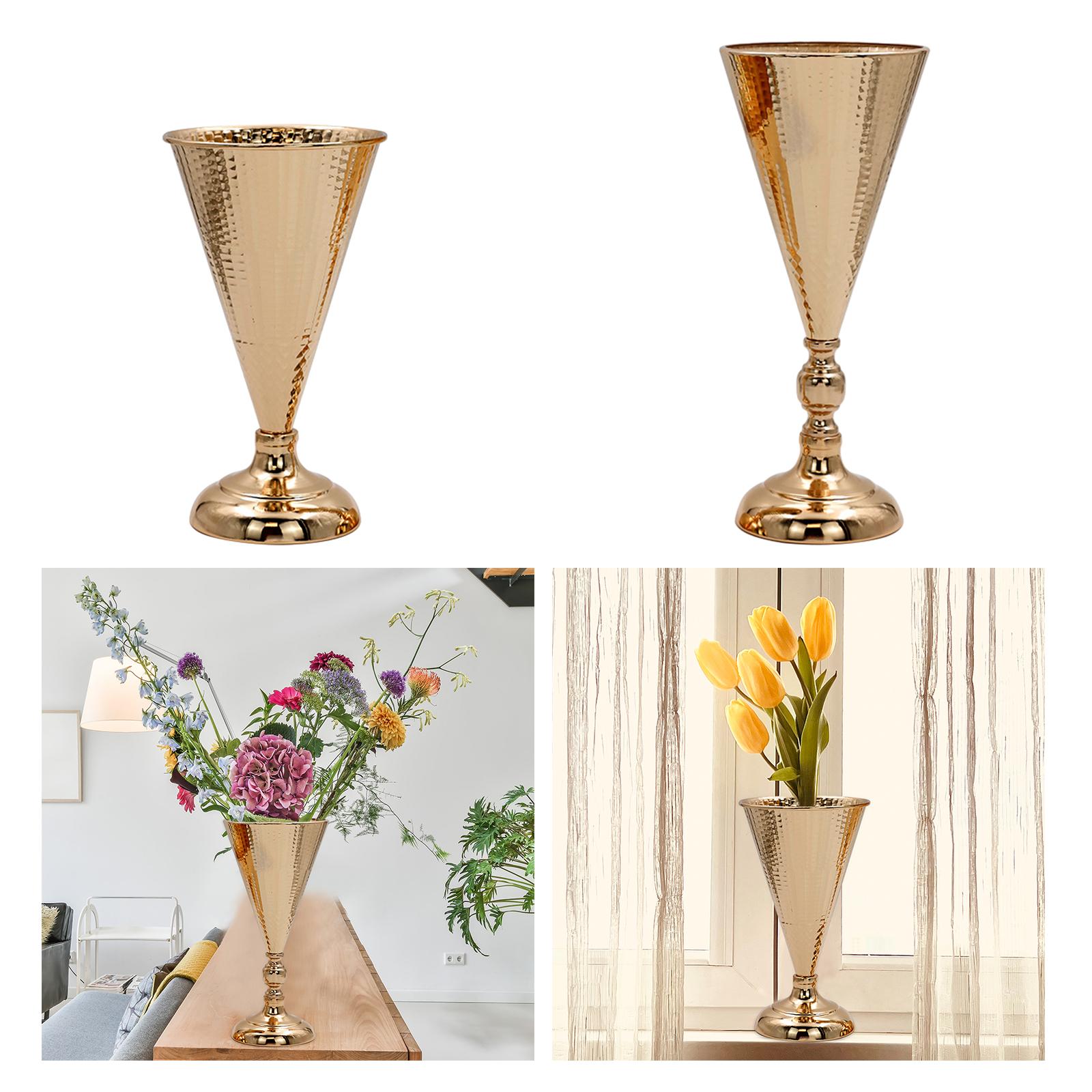 Iron Flower Vase Wedding Table Centrepieces for Home Office Wedding Holiday Short