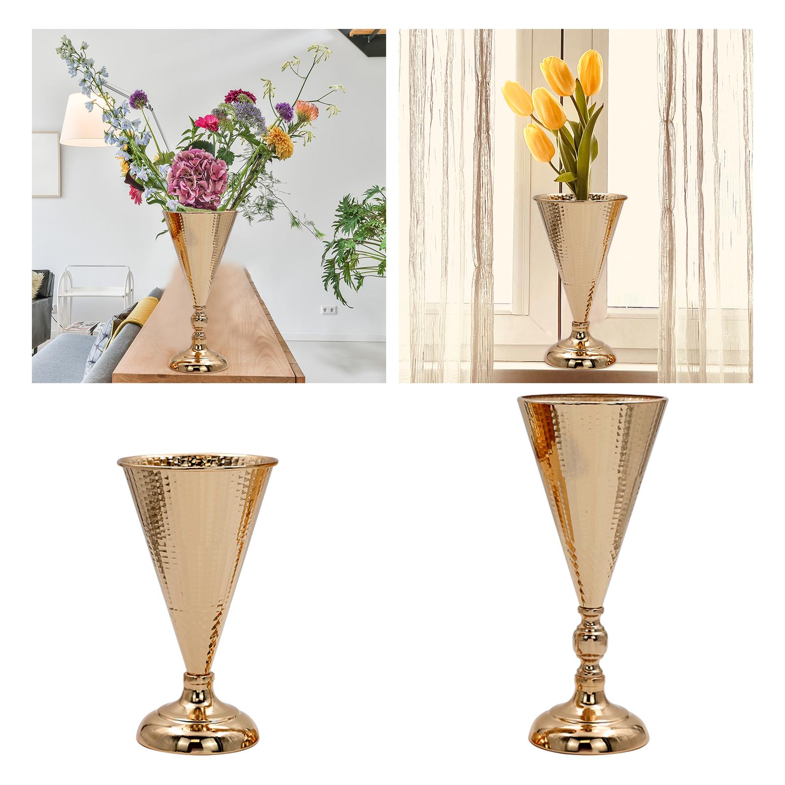 Iron Flower Vase Wedding Table Centrepieces for Home Office Wedding Holiday Short