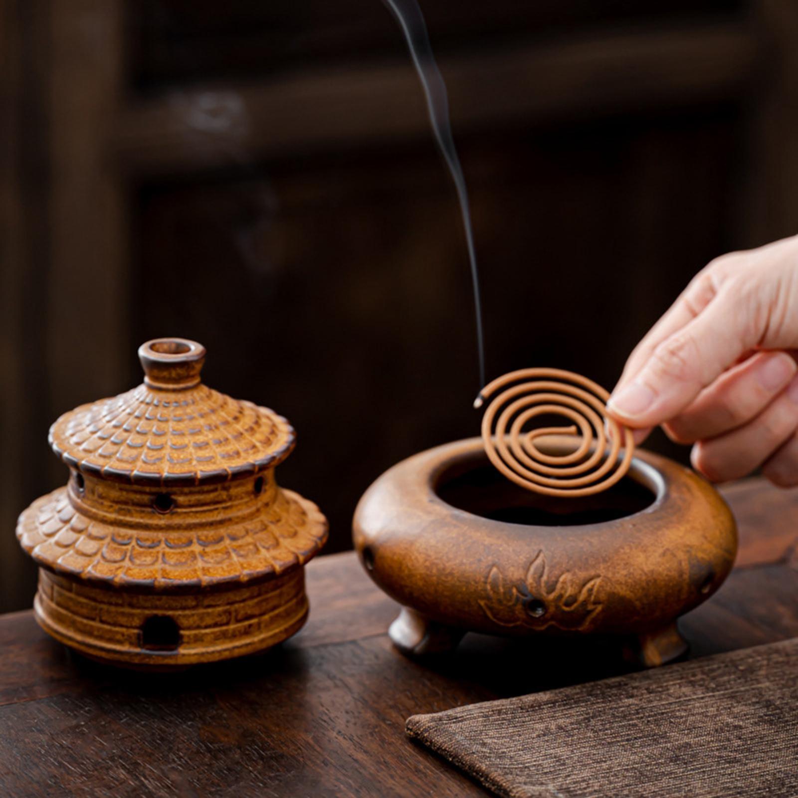Incense Burner Vintage Censer for Table Centerpieces Living Room Yoga Studio