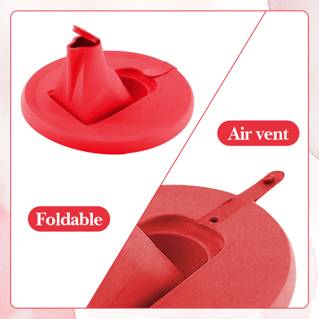 Paint Can Cover Red Paint Pouring Tool for Paint Container Long Service Life
