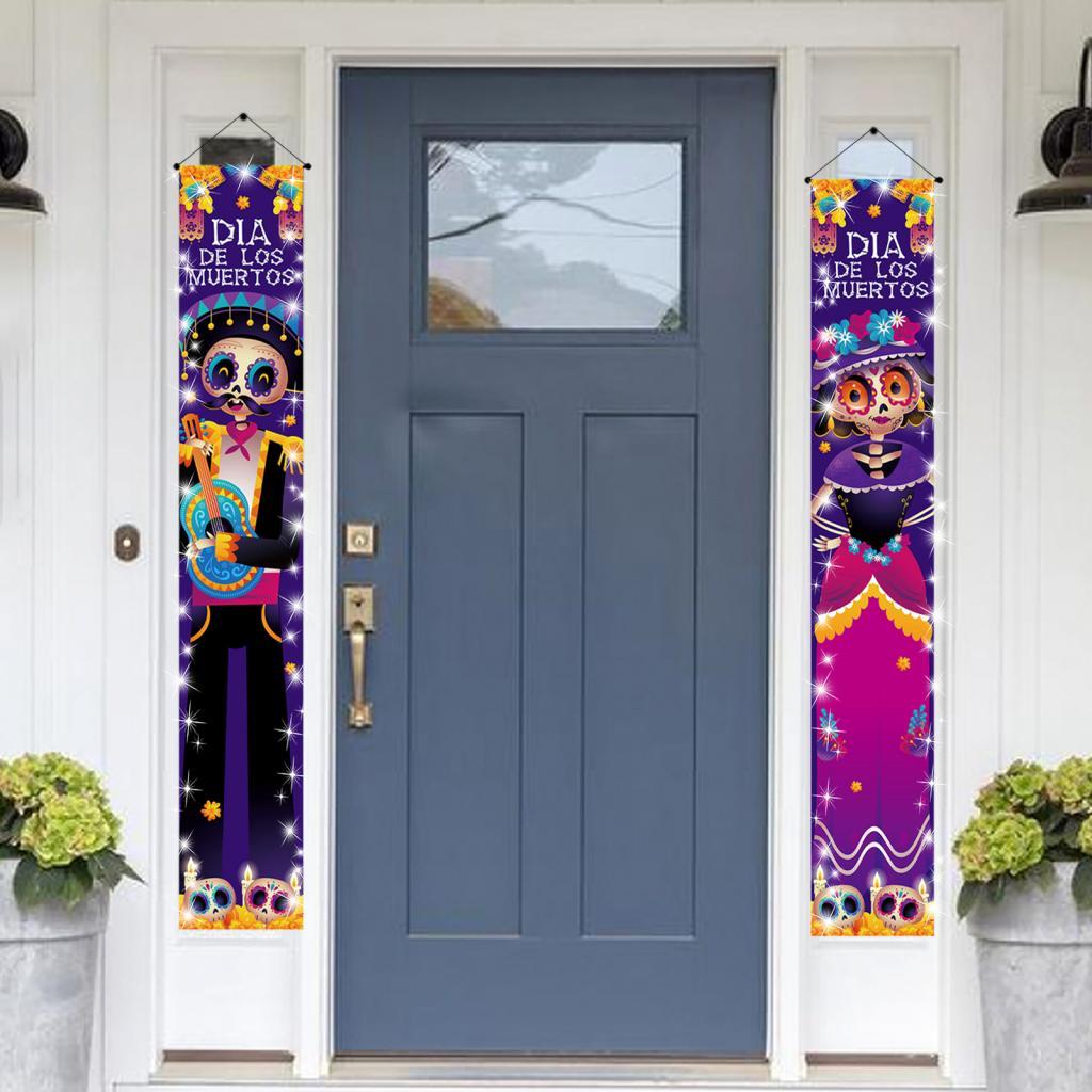 Halloween Banners Banner Hanging Sign Halloween Door Decoration