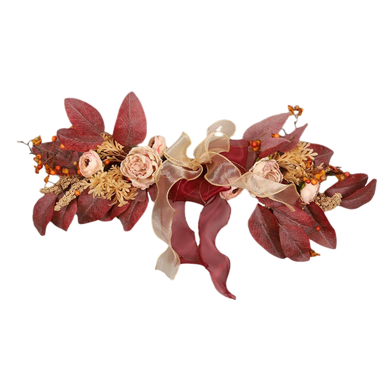 20inch Artificial Rose Flower Swag Garland Easily Install Durable Decorative