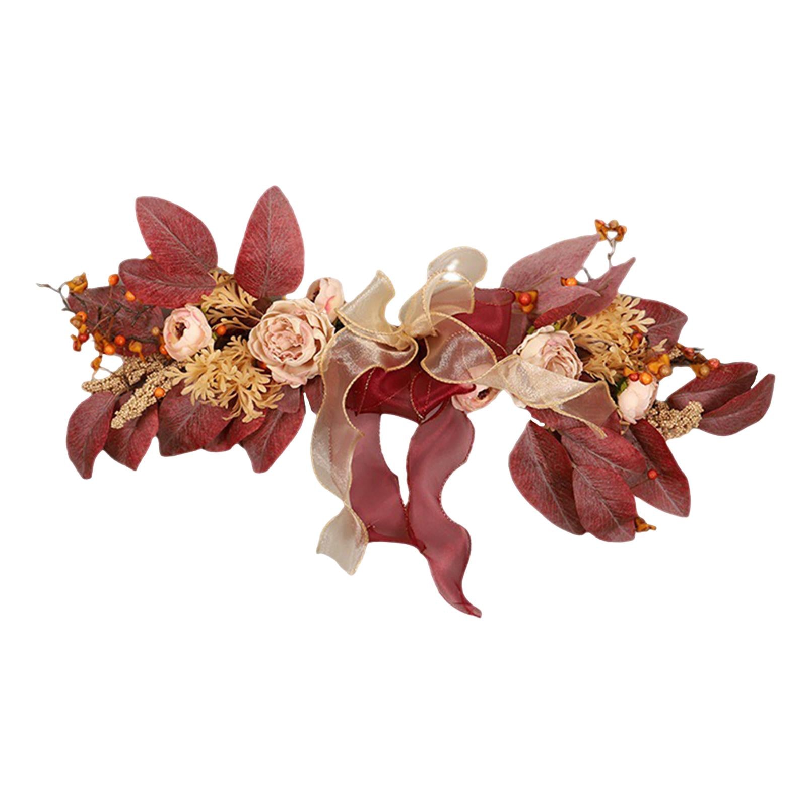 20inch Artificial Rose Flower Swag Garland Easily Install Durable Decorative