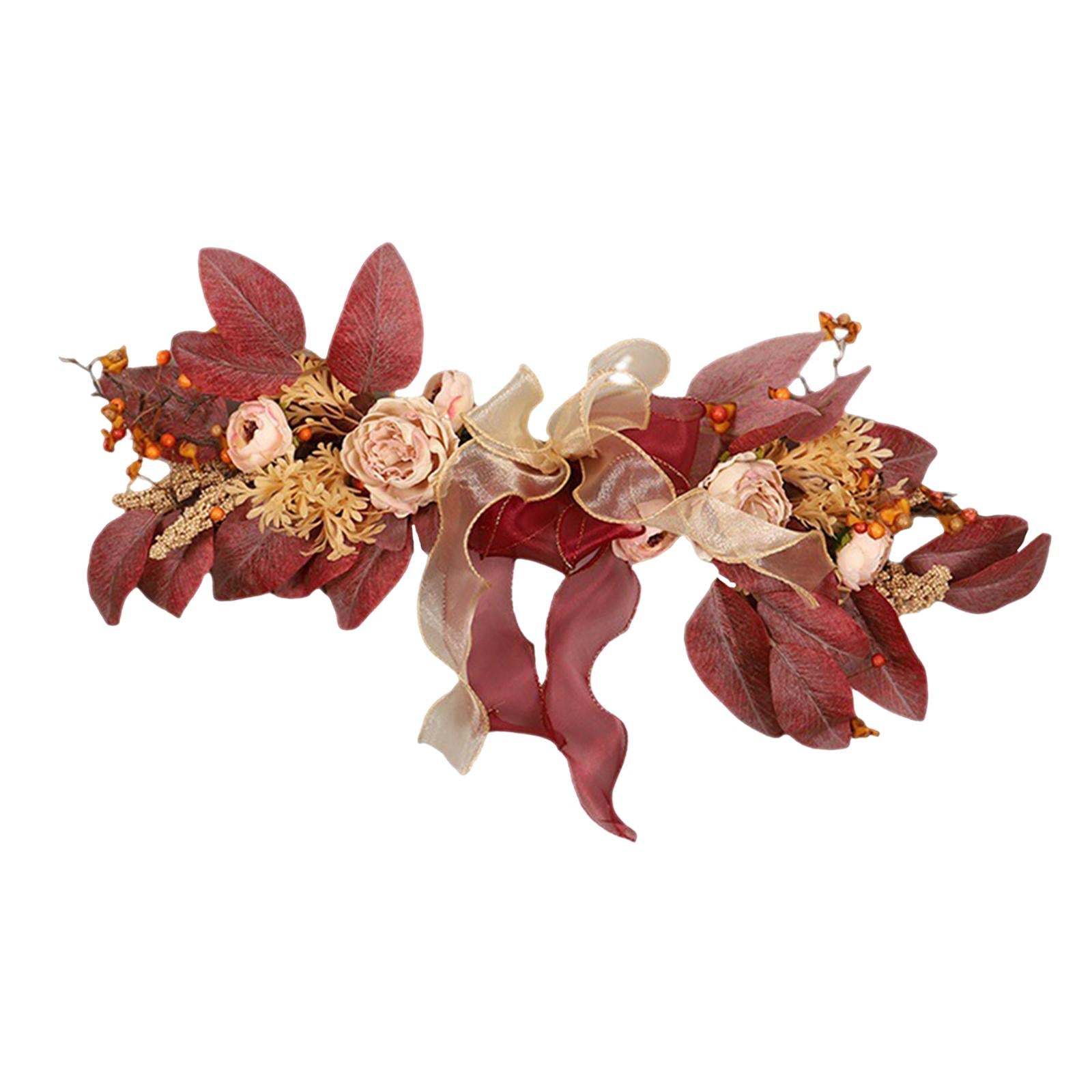 20inch Artificial Rose Flower Swag Garland Easily Install Durable Decorative