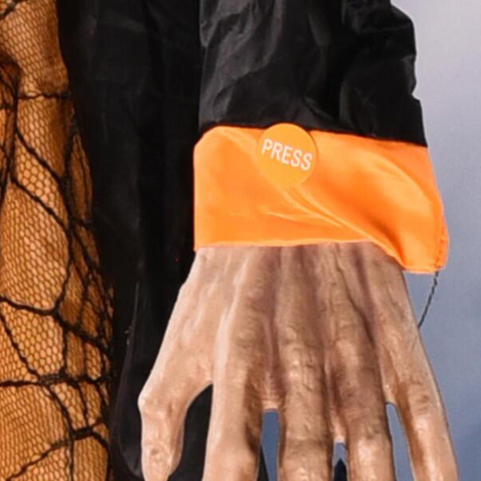 Halloween Hanging Witch with Red Eyes Prop Halloween Spooky Witch Prop